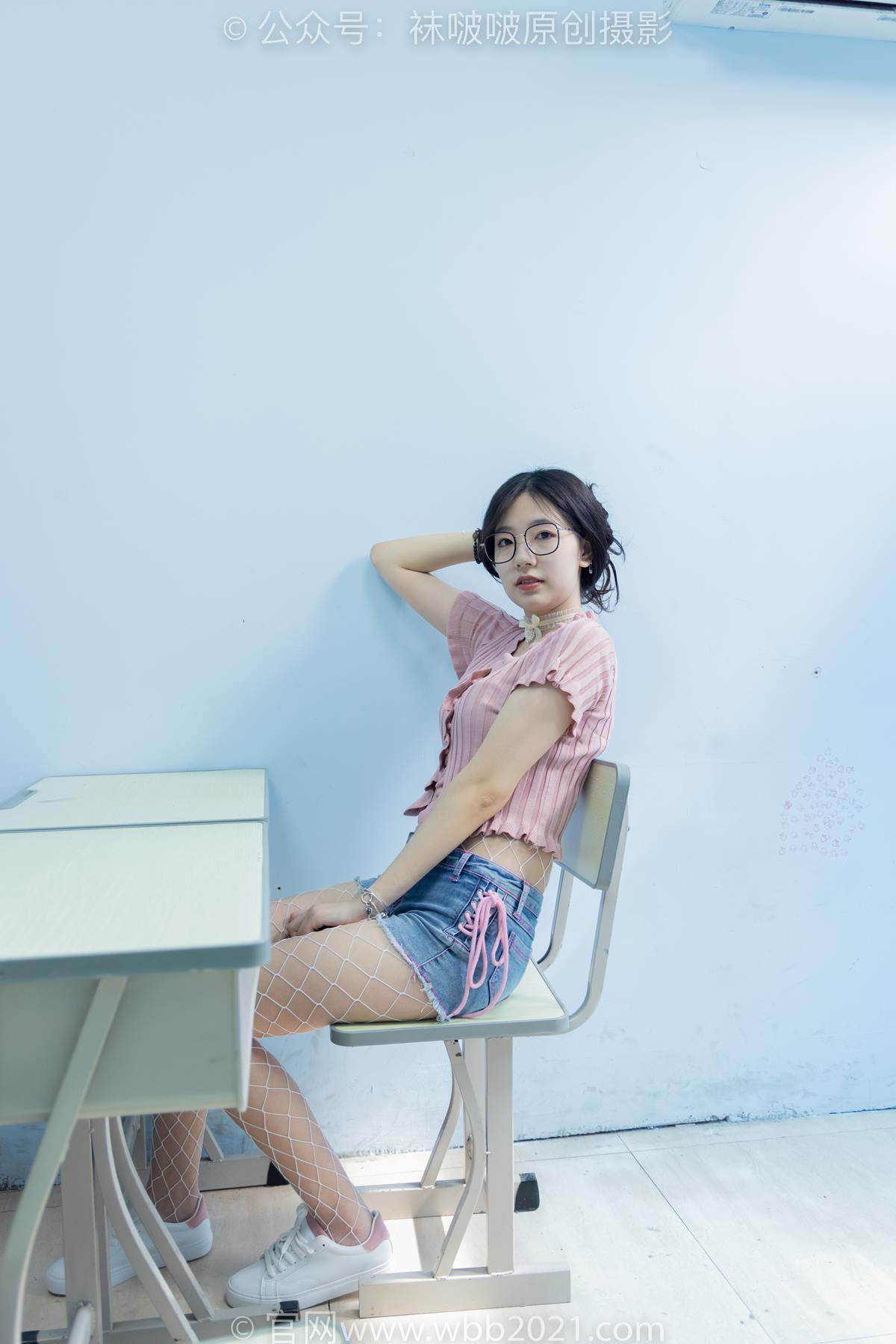 图片[17]-[BoBoSocks袜啵啵]NO.566 小甜豆-高跟鞋、板鞋、白网袜、白蕾丝袜、校服[108P] – 速更版-美库