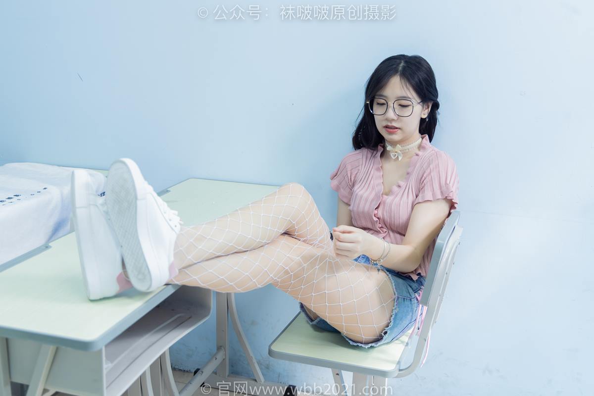 图片[19]-[BoBoSocks袜啵啵]NO.566 小甜豆-高跟鞋、板鞋、白网袜、白蕾丝袜、校服[108P] – 速更版-美库