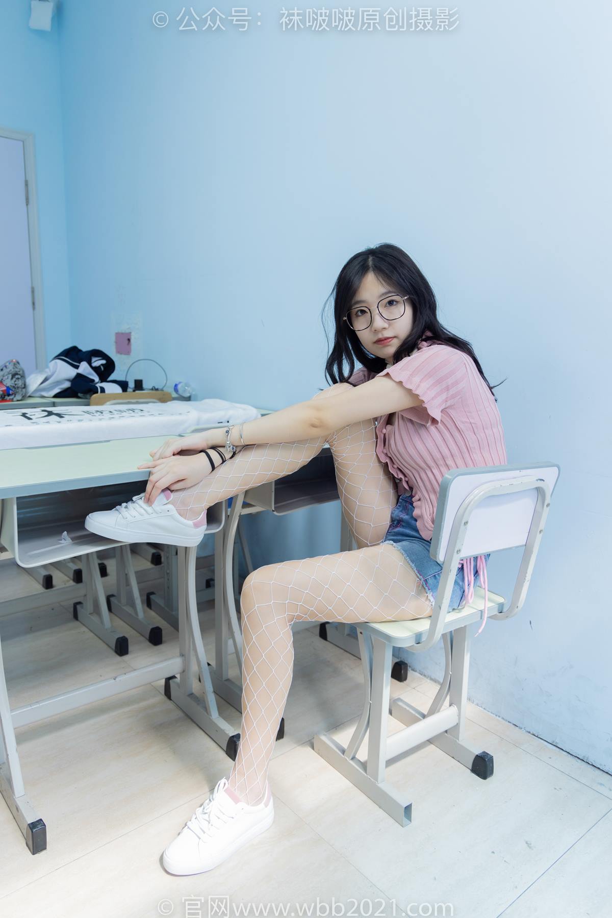 图片[26]-[BoBoSocks袜啵啵]NO.566 小甜豆-高跟鞋、板鞋、白网袜、白蕾丝袜、校服[108P] – 速更版-美库