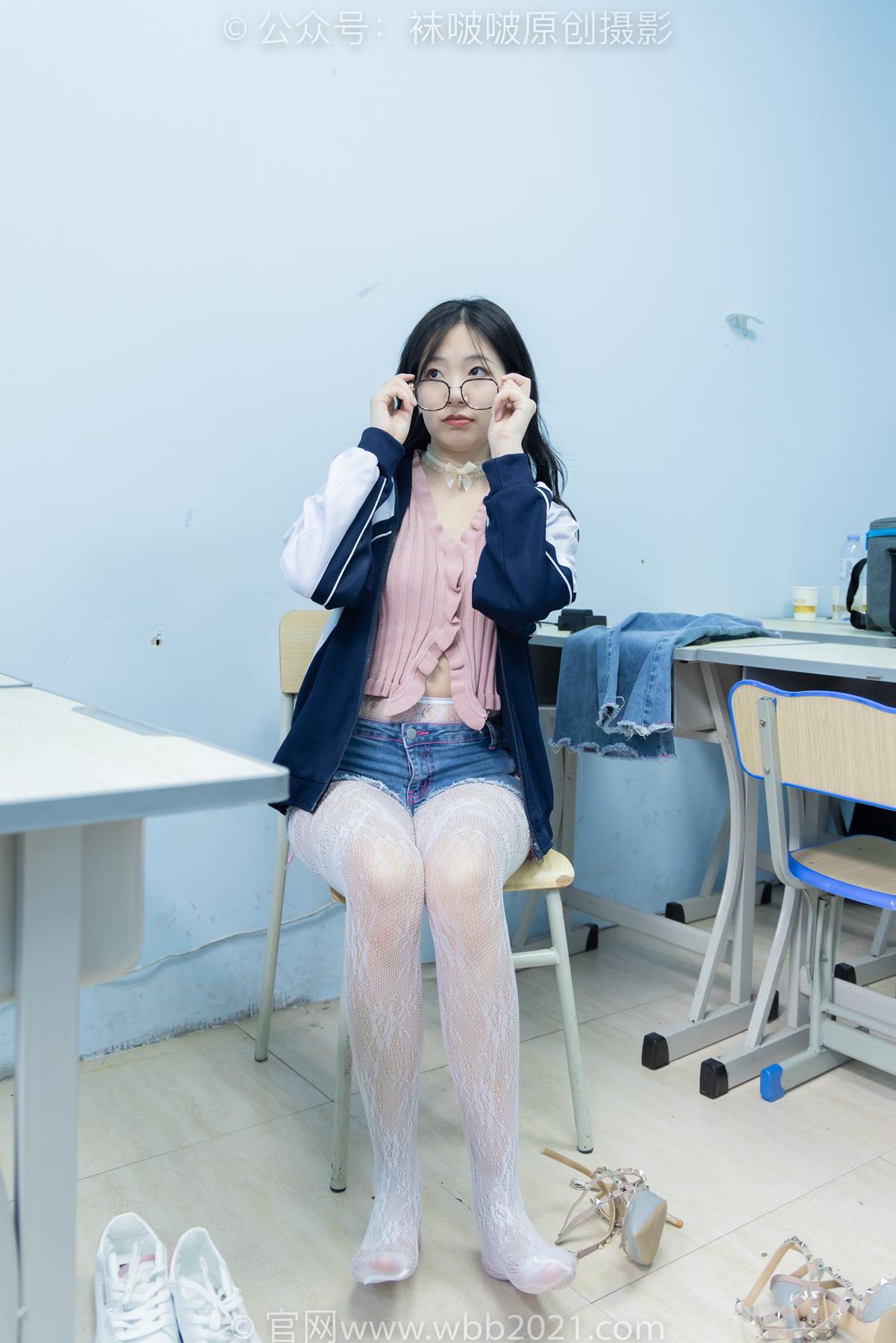 图片[64]-[BoBoSocks袜啵啵]NO.566 小甜豆-高跟鞋、板鞋、白网袜、白蕾丝袜、校服[108P] – 速更版-美库