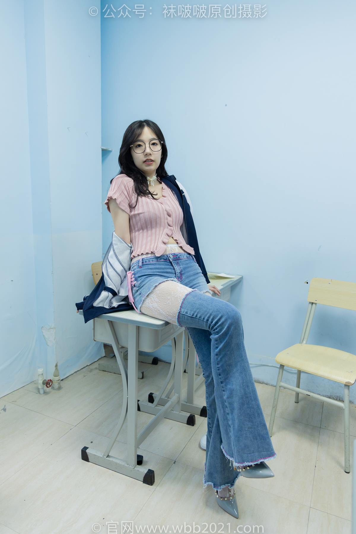 图片[82]-[BoBoSocks袜啵啵]NO.566 小甜豆-高跟鞋、板鞋、白网袜、白蕾丝袜、校服[108P] – 速更版-美库