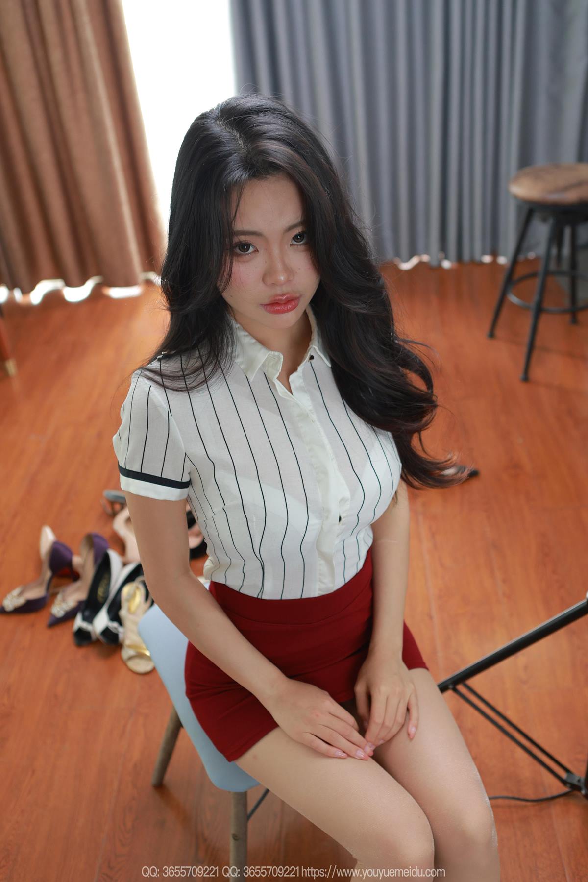 图片[25]-[IESS异思趣向] 2025.06.03 丝享家2070：兔兔《红裙尤物》[78P] – 速更版-美库