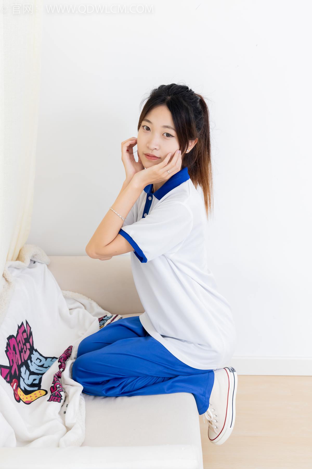 图片[10]-物恋传媒 NO.2387 小夏-帆布鞋、白短棉袜、薄肉丝、校服[118P] – 速更版-美库