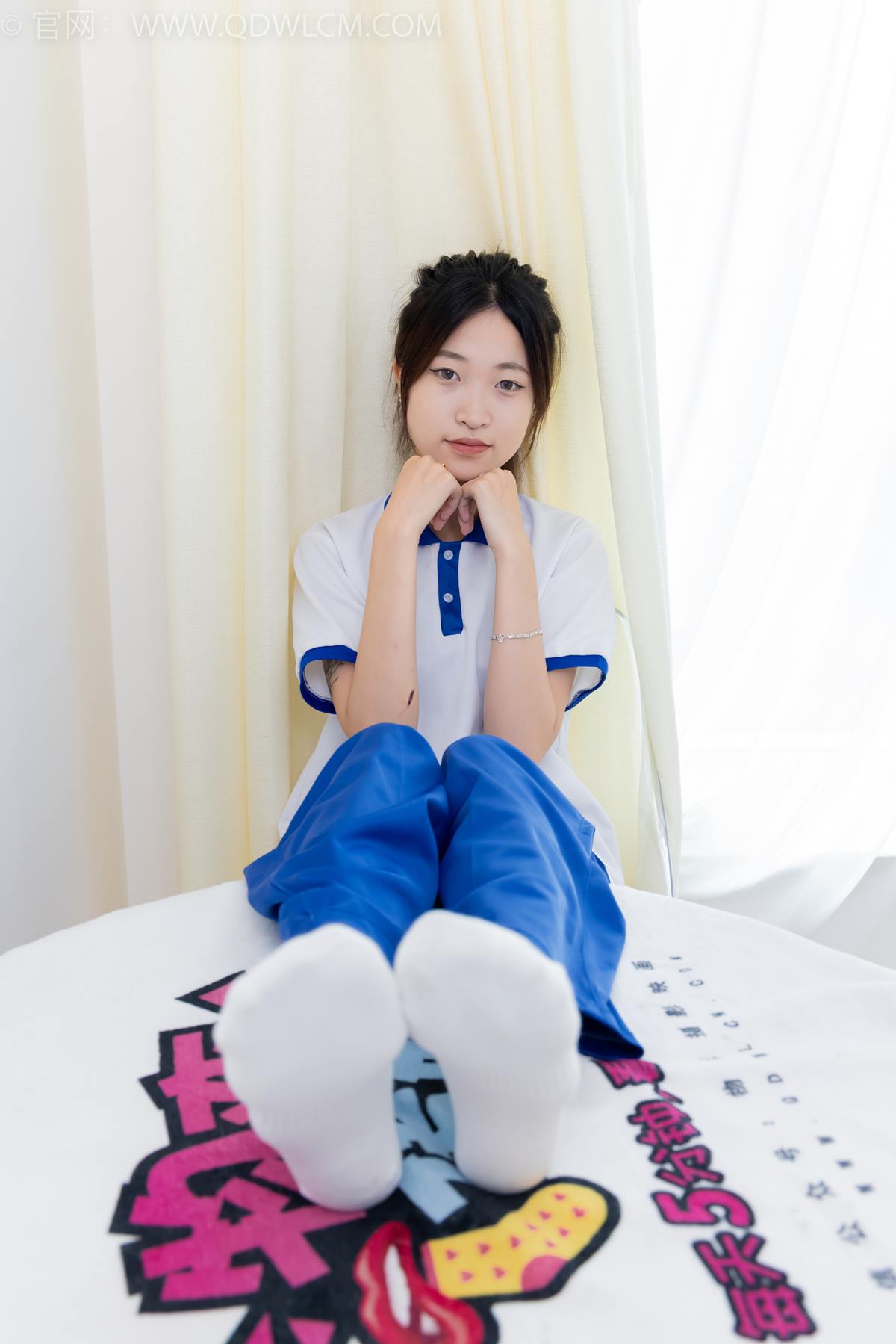 图片[11]-物恋传媒 NO.2387 小夏-帆布鞋、白短棉袜、薄肉丝、校服[118P] – 速更版-美库