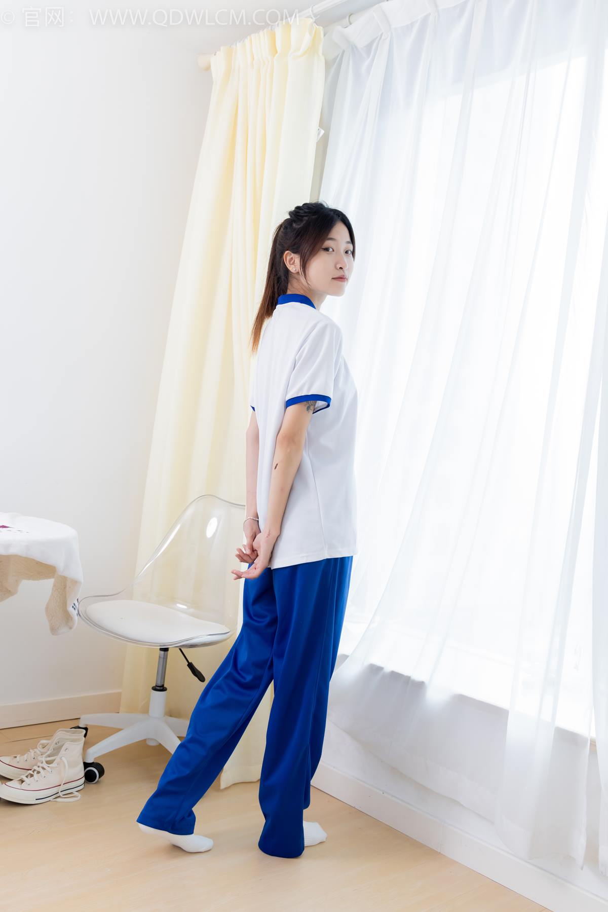 图片[22]-物恋传媒 NO.2387 小夏-帆布鞋、白短棉袜、薄肉丝、校服[118P] – 速更版-美库