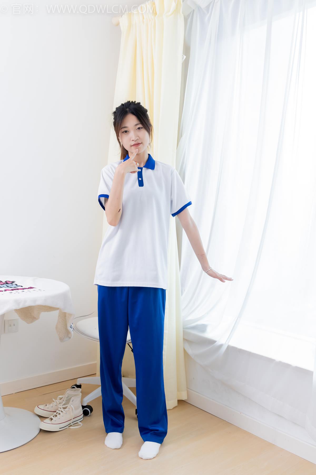 图片[25]-物恋传媒 NO.2387 小夏-帆布鞋、白短棉袜、薄肉丝、校服[118P] – 速更版-美库