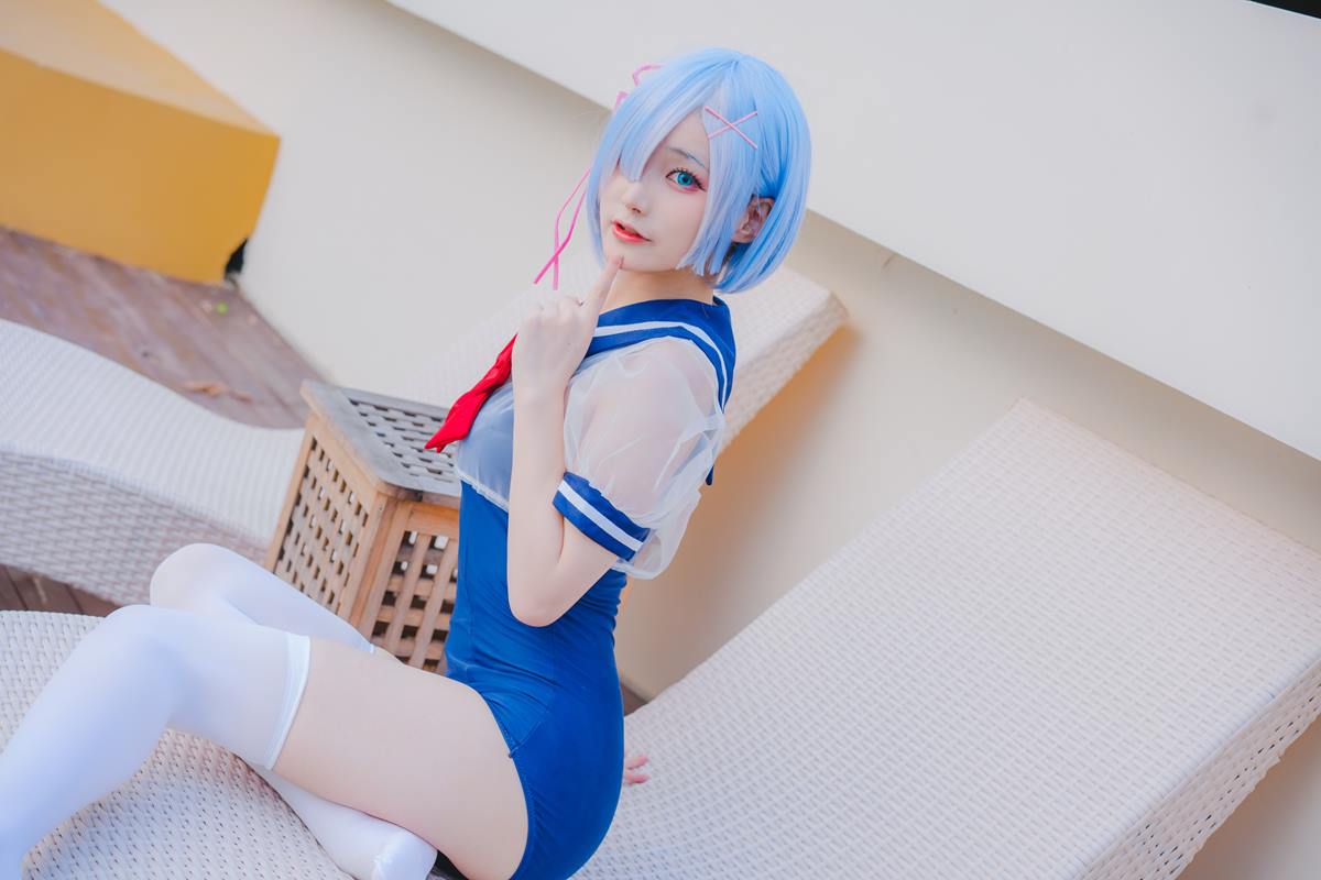 图片[19]-幼愛youmeko – 蕾姆泳装[18P] – 速更版-美库