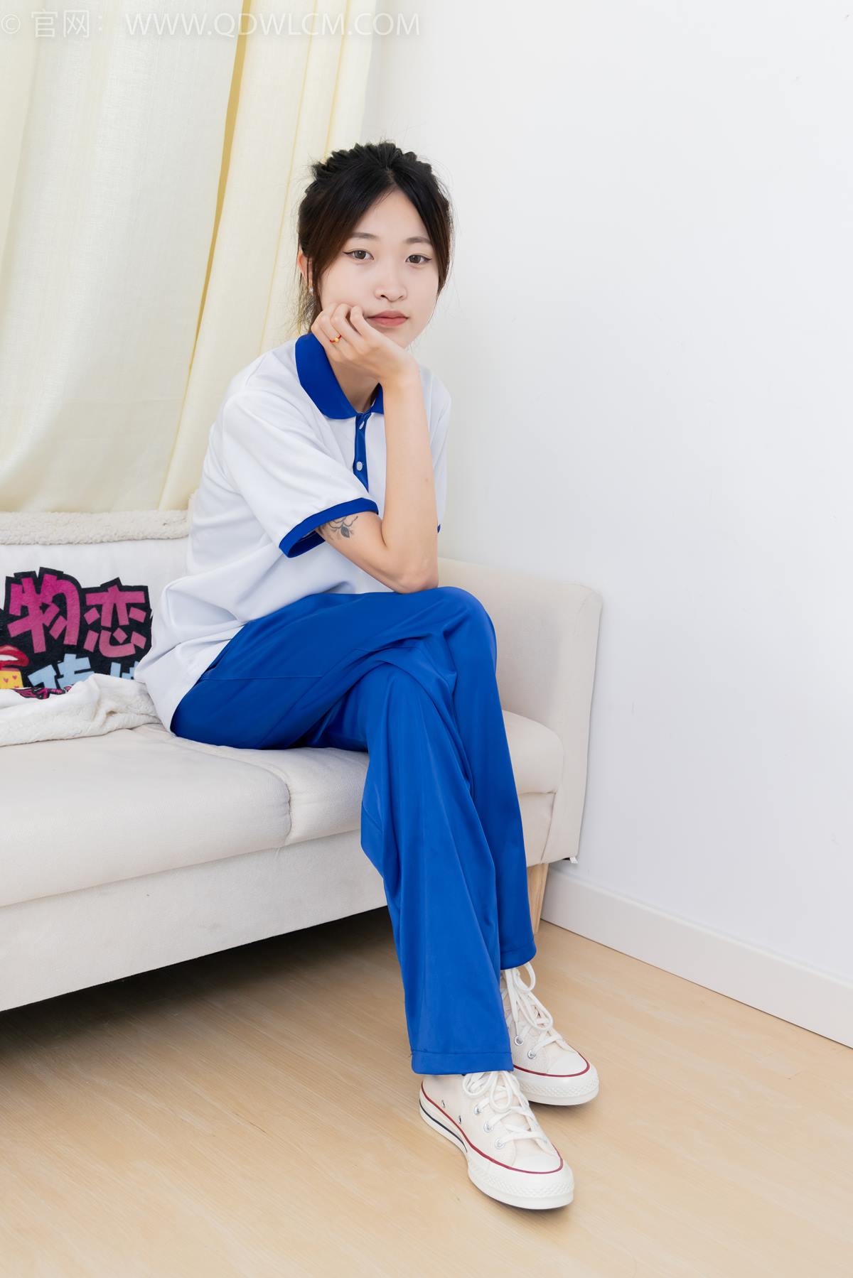 图片[114]-物恋传媒 NO.2387 小夏-帆布鞋、白短棉袜、薄肉丝、校服[118P] – 速更版-美库