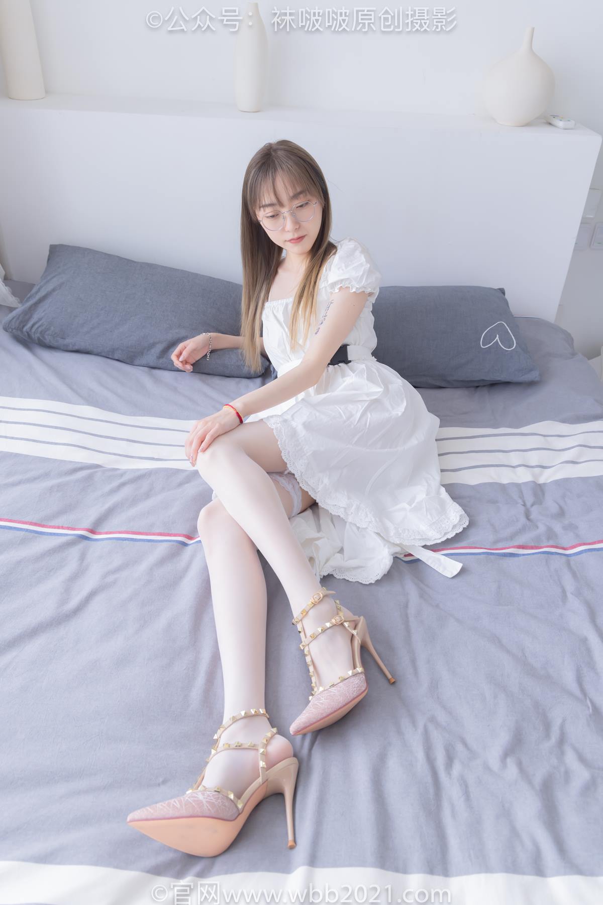 图片[14]-[BoBoSocks袜啵啵]NO.571 稚予-高跟鞋、薄肉丝、大腿薄白丝[98P] – 速更版-美库