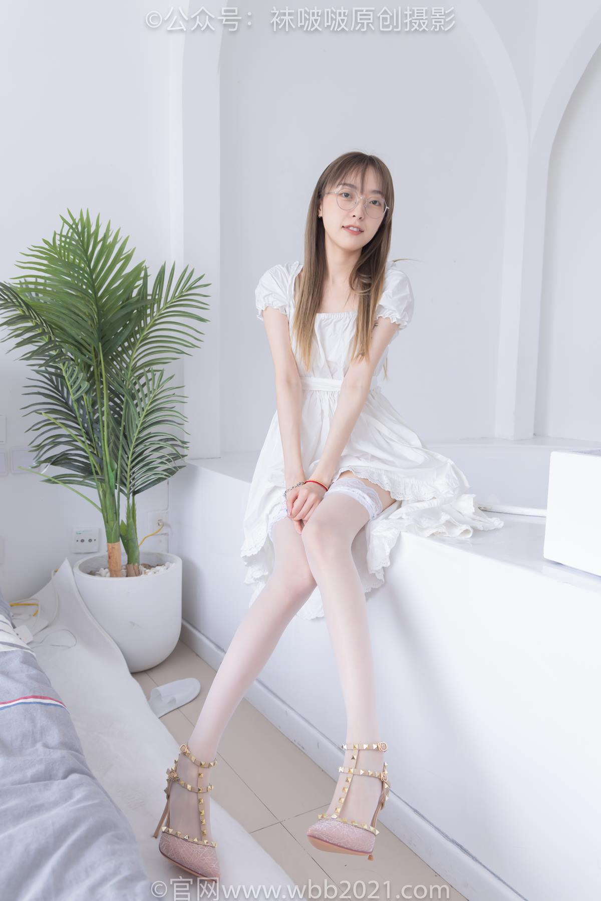 图片[29]-[BoBoSocks袜啵啵]NO.571 稚予-高跟鞋、薄肉丝、大腿薄白丝[98P] – 速更版-美库