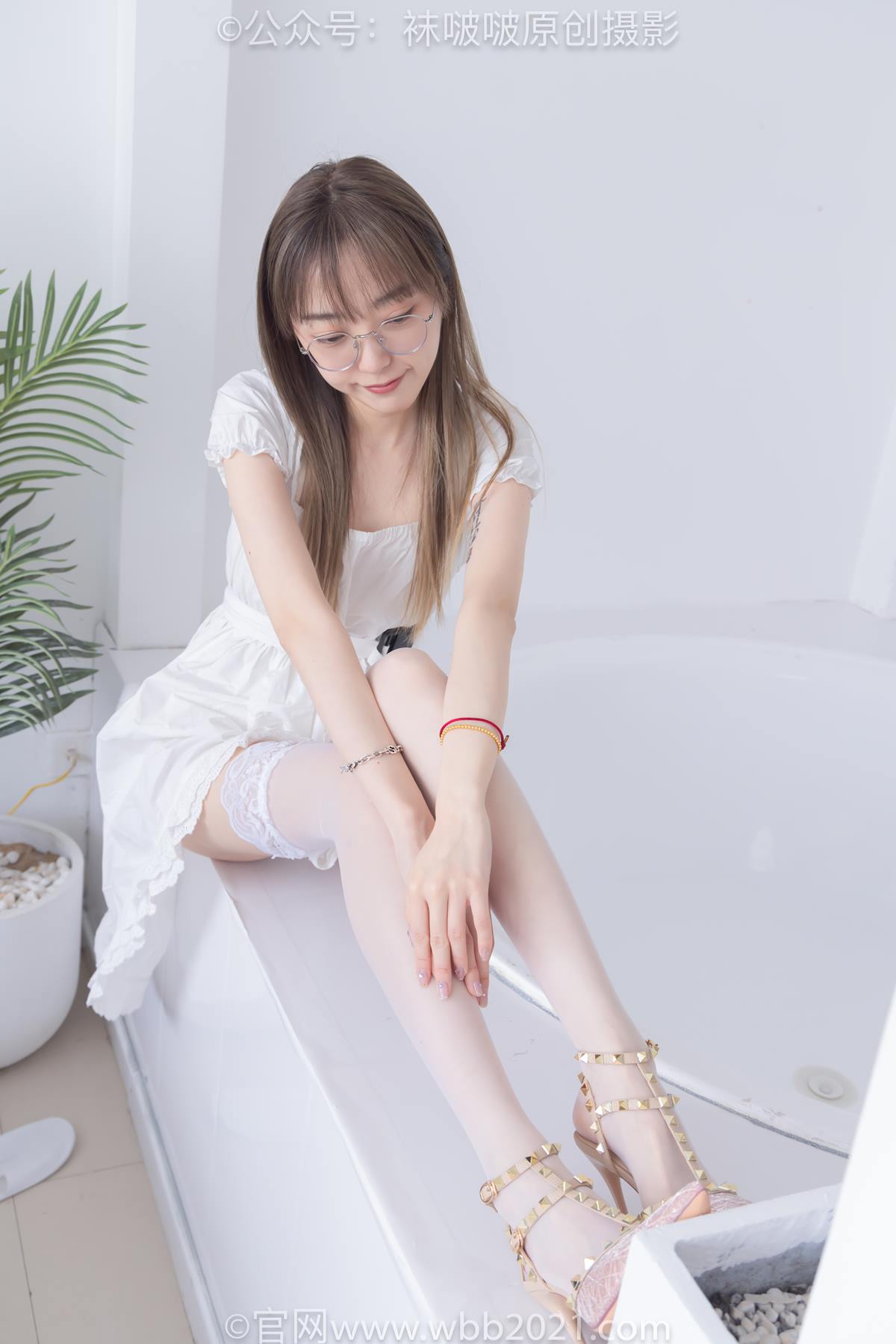 图片[51]-[BoBoSocks袜啵啵]NO.571 稚予-高跟鞋、薄肉丝、大腿薄白丝[98P] – 速更版-美库