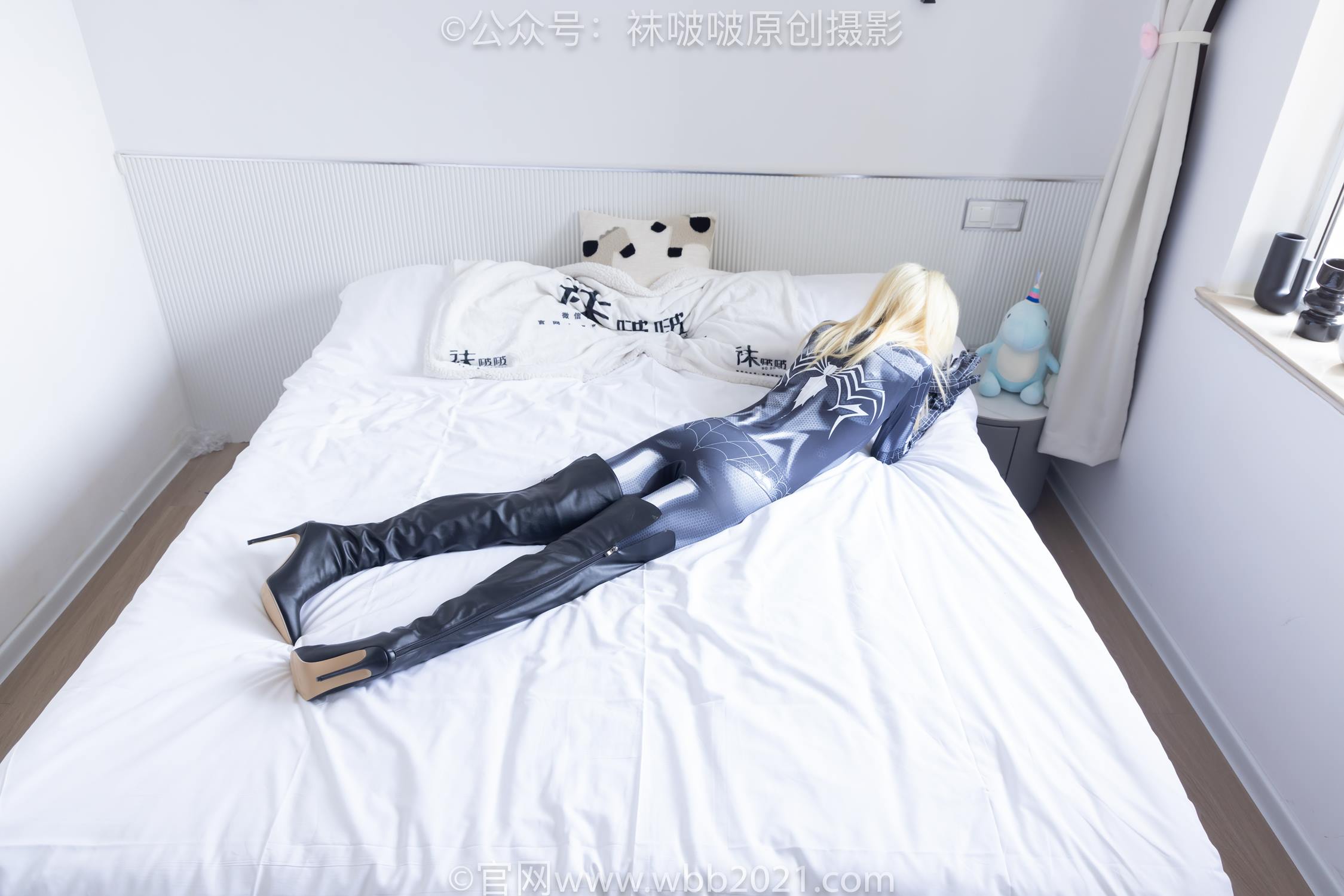 图片[13]-[BoBoSocks袜啵啵]NO.572 小甜豆-连体服、长靴、薄黑丝[105P] – 速更版-美库