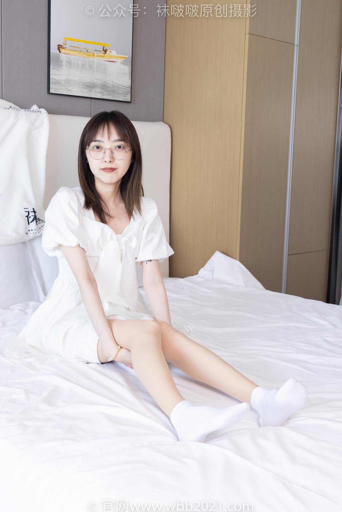 图片[100]-[BoBoSocks袜啵啵]NO.574 稚予-板鞋、白棉袜、薄肉丝[110P] – 速更版-美库