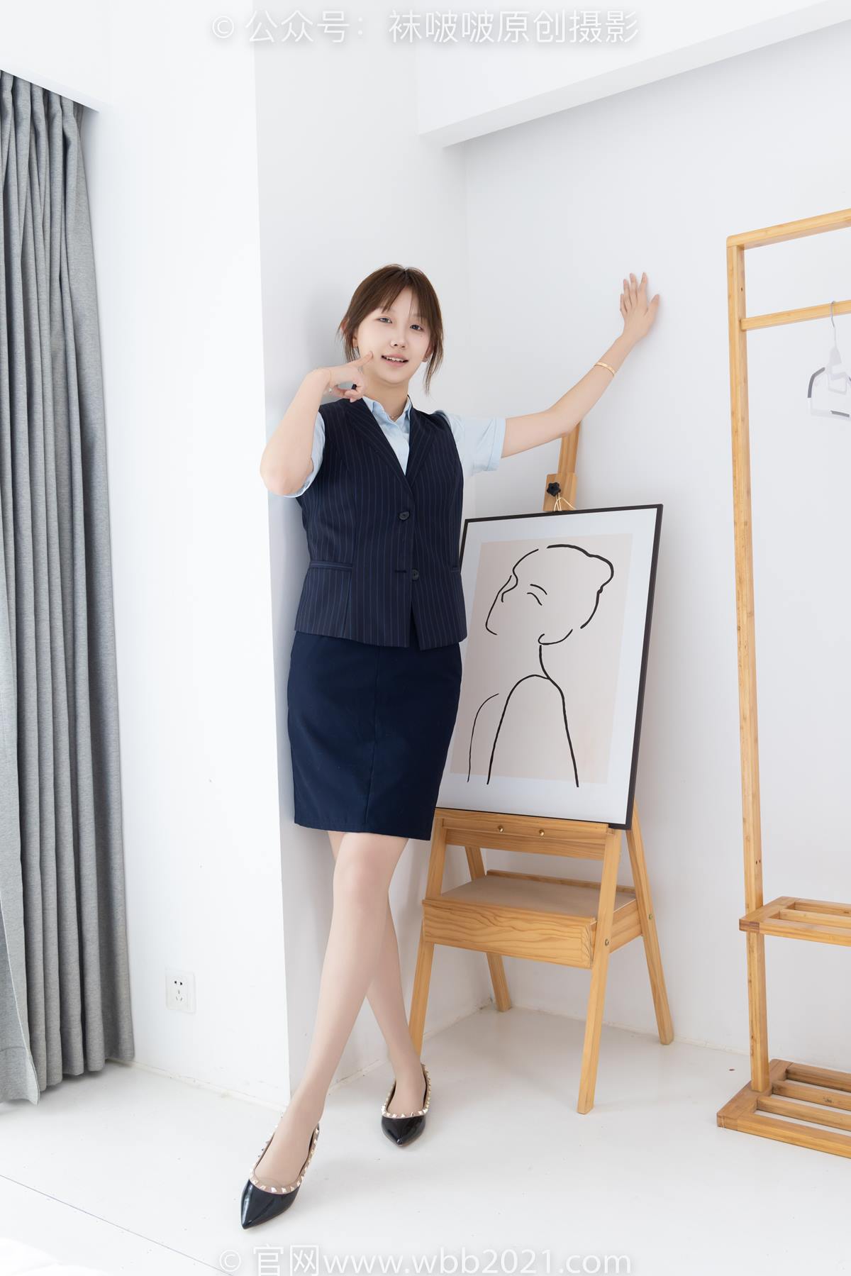 图片[30]-[BoBoSocks袜啵啵]NO.575 香菜-平底鞋、薄灰丝、银行制服[144P] – 速更版-美库