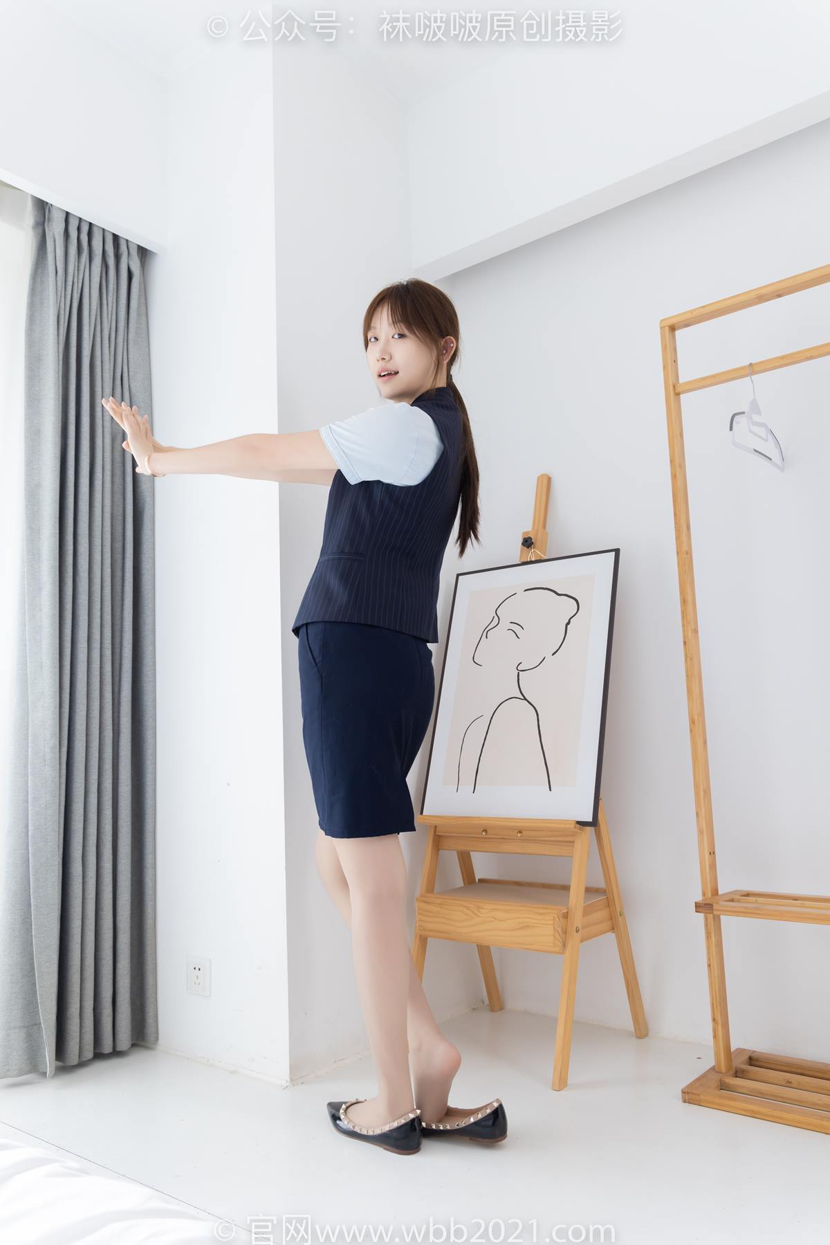 图片[42]-[BoBoSocks袜啵啵]NO.575 香菜-平底鞋、薄灰丝、银行制服[144P] – 速更版-美库