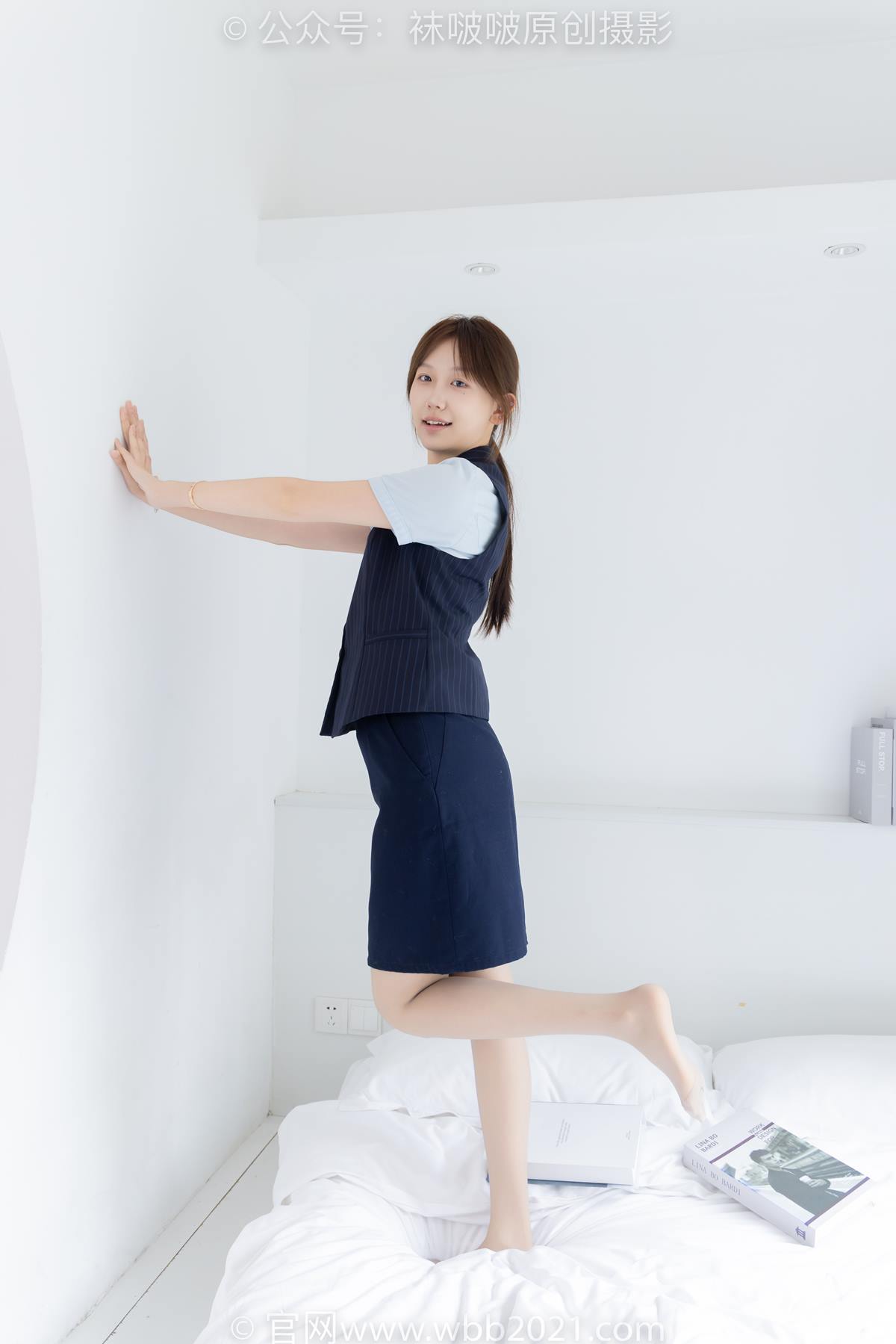 图片[135]-[BoBoSocks袜啵啵]NO.575 香菜-平底鞋、薄灰丝、银行制服[144P] – 速更版-美库