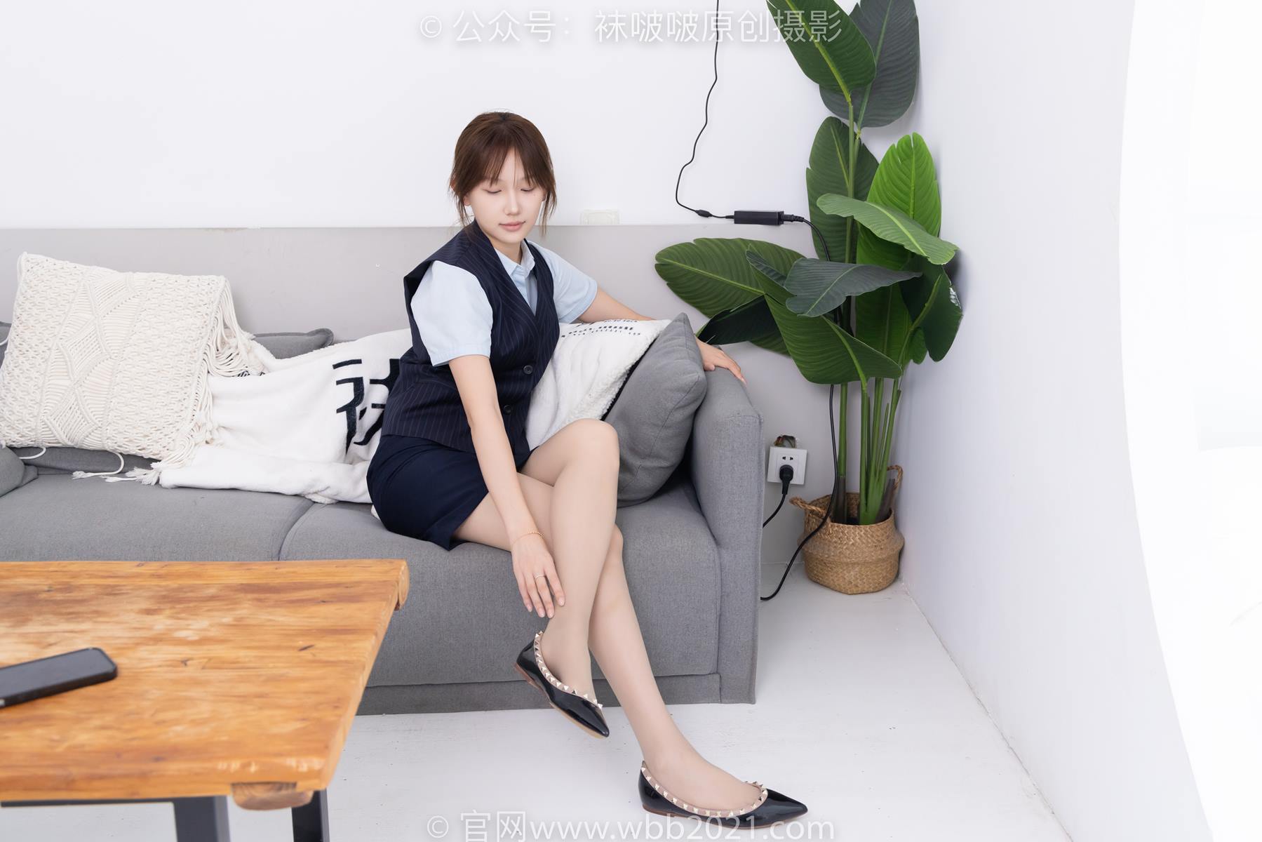 图片[142]-[BoBoSocks袜啵啵]NO.575 香菜-平底鞋、薄灰丝、银行制服[144P] – 速更版-美库
