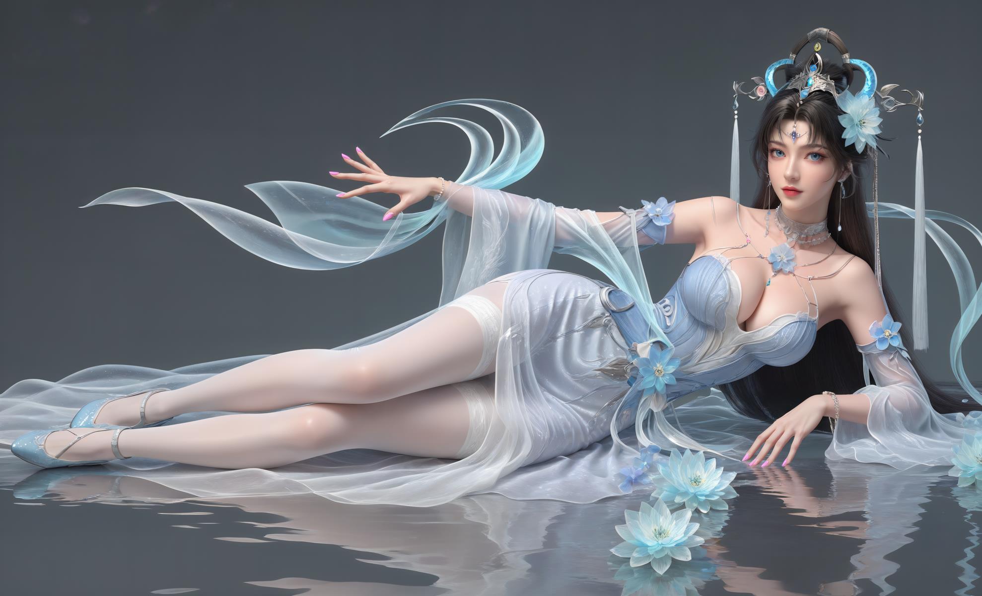 图片[50]-AI绘画 702 邀月 [136P] – 速更版-美库