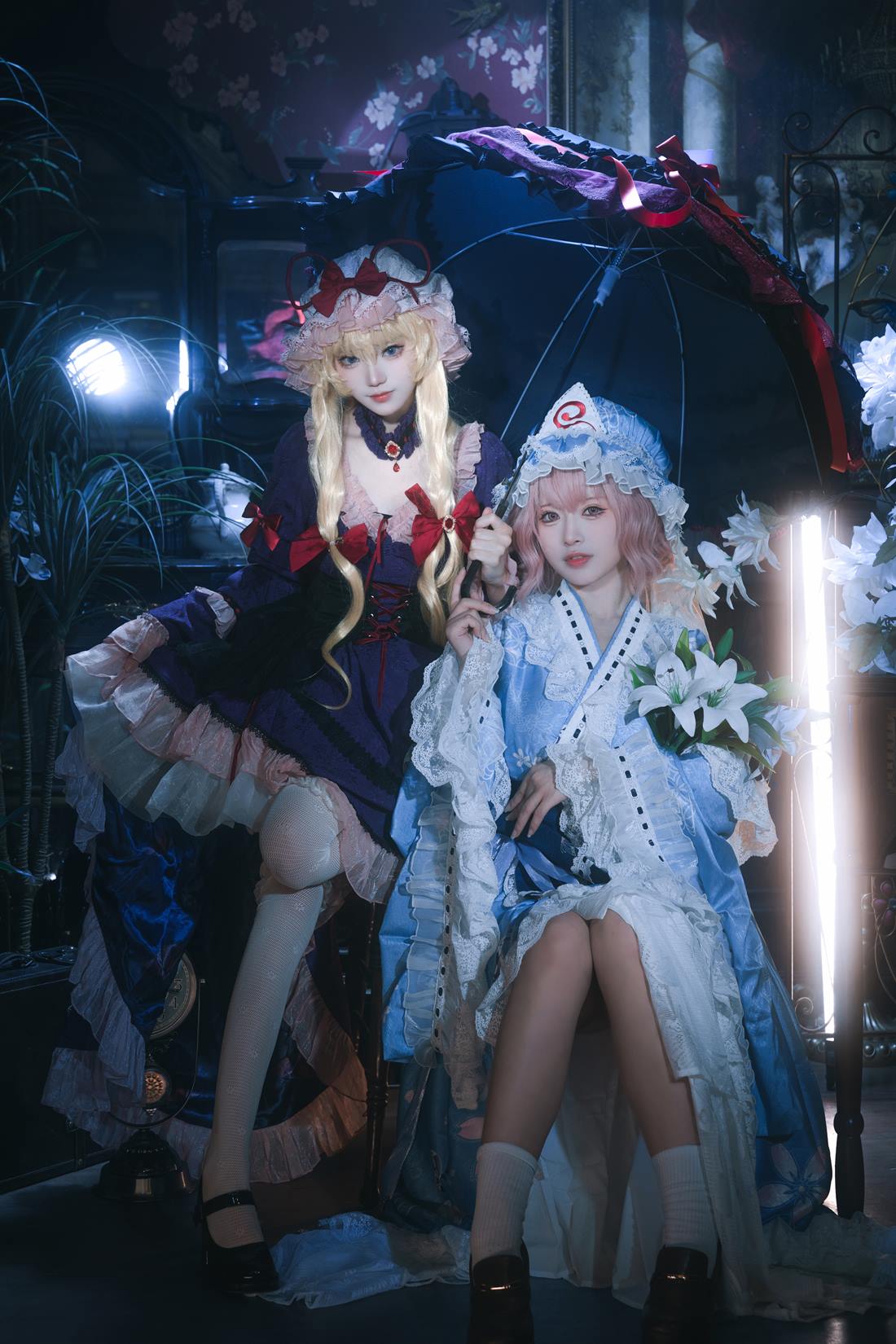 图片[10]-花柒Hana & 肃雨雨雨 – 八云紫 西行寺幽幽子[16P] – 速更版-美库