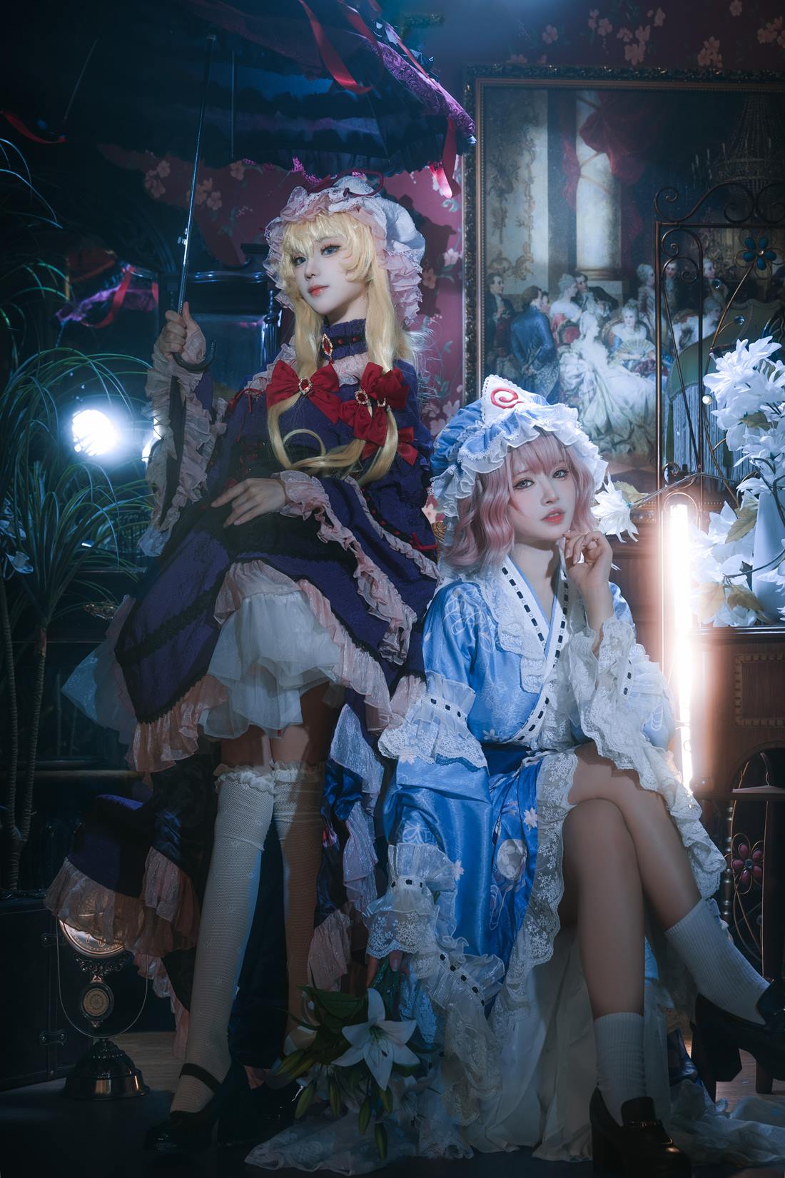 图片[15]-花柒Hana & 肃雨雨雨 – 八云紫 西行寺幽幽子[16P] – 速更版-美库