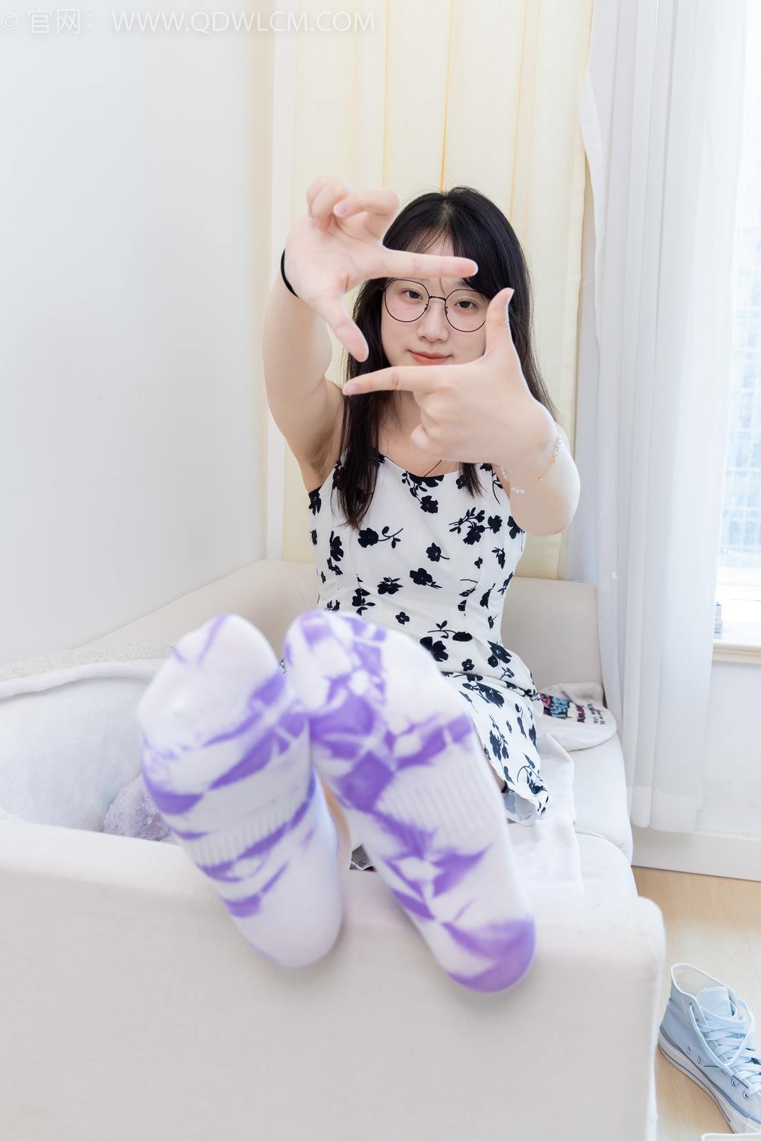 图片[24]-物恋传媒 NO.2403 小椿-帆布鞋、白紫棉袜、裸足[120P] – 速更版-美库