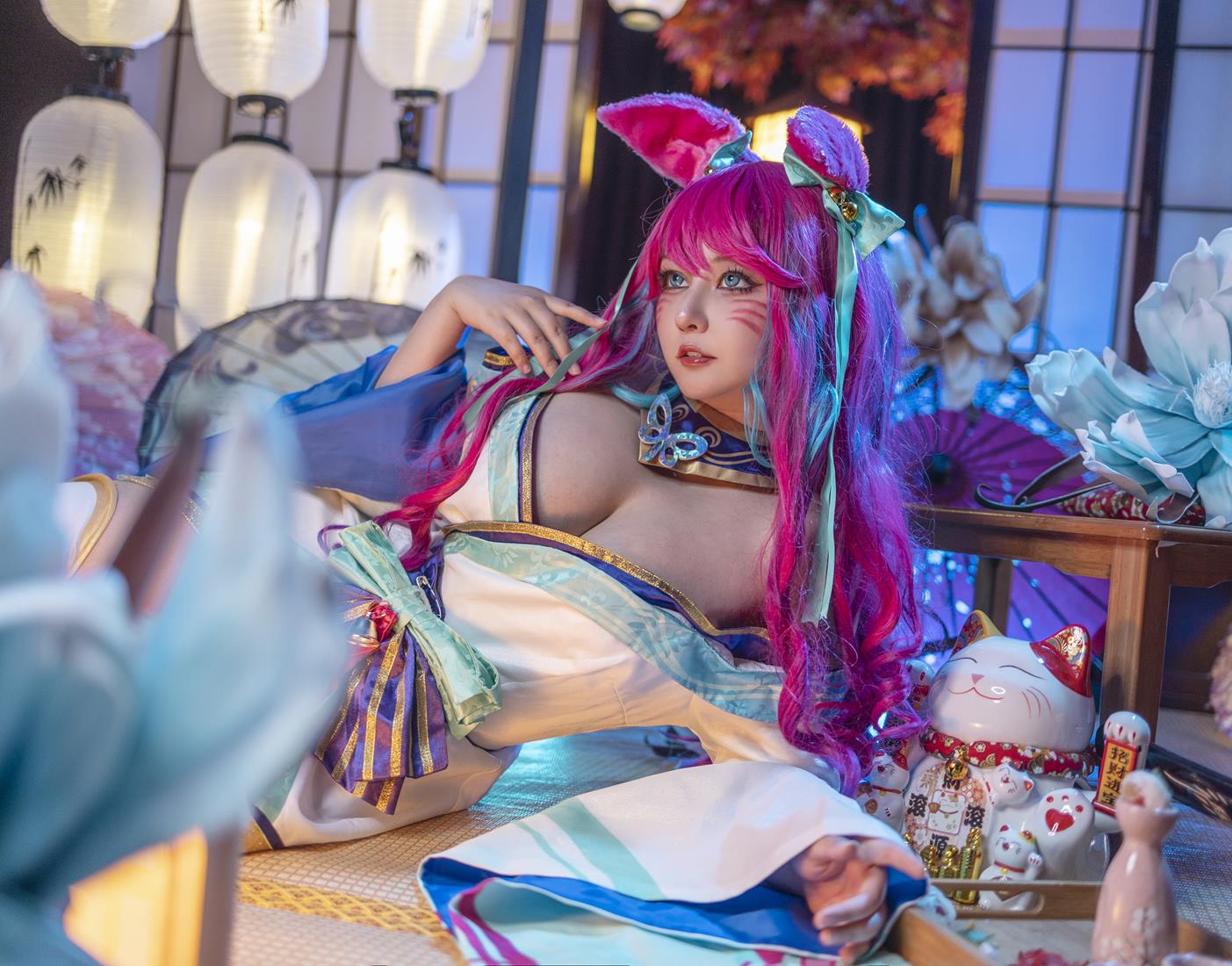 图片[15]-KANEKO_咔喵 – 英雄联盟 灵魂莲华 阿狸[17P] – 速更版-美库