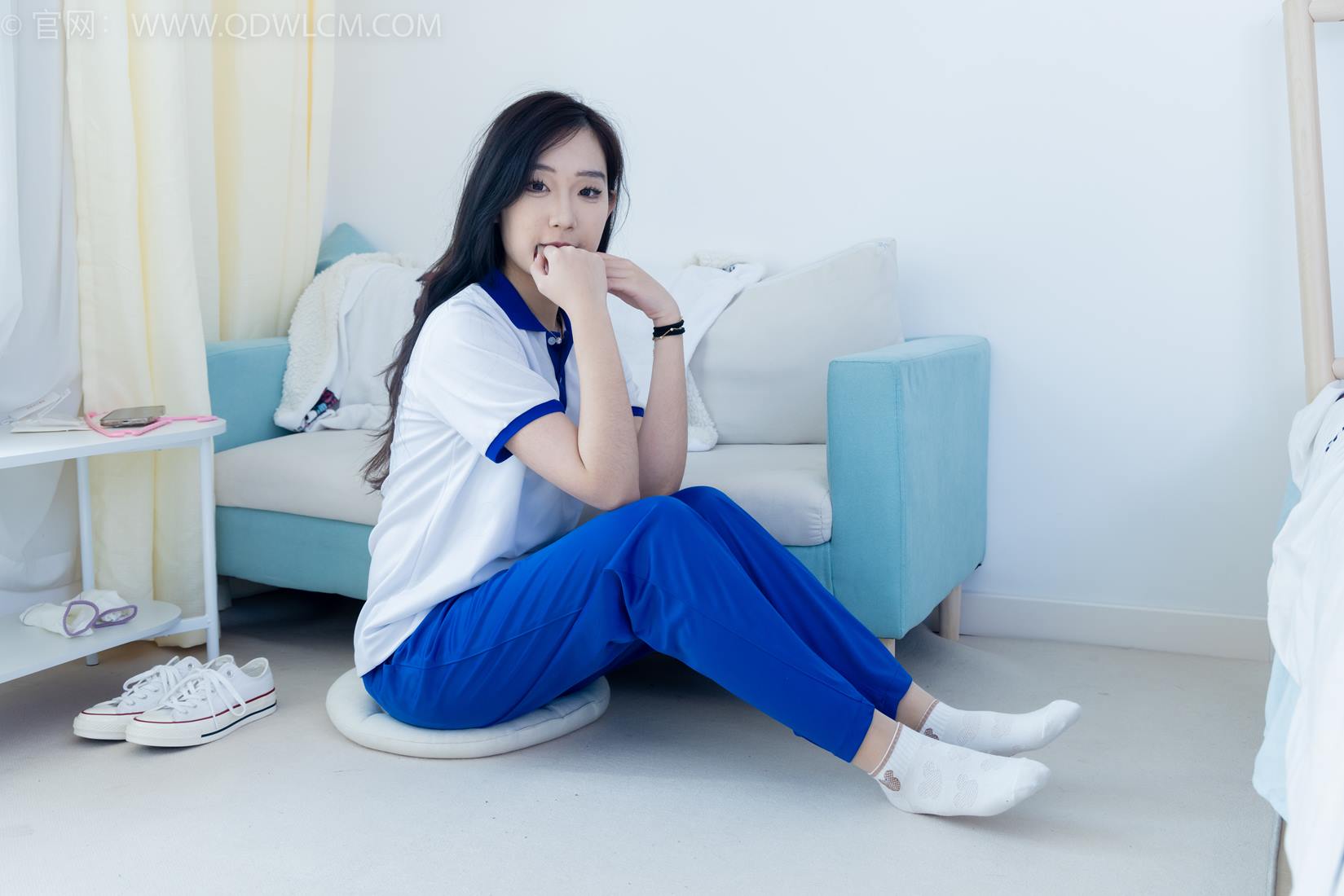 图片[56]-物恋传媒 NO.2406 橙橙-帆布鞋、白棉袜、薄肉丝、校服裤里丝[138P] – 速更版-美库