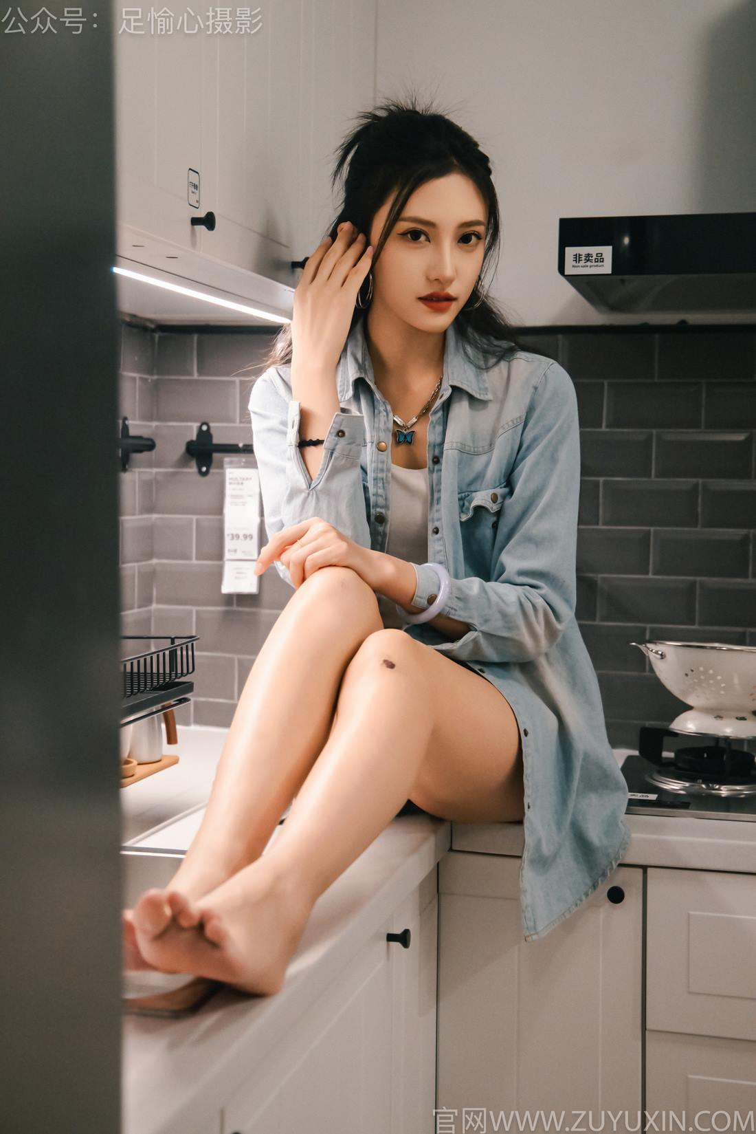 图片[51]-足愉心 NO.001 可乐（搭配：白T、牛仔短裤、板鞋、白棉袜、裸足）[96P] – 速更版-美库