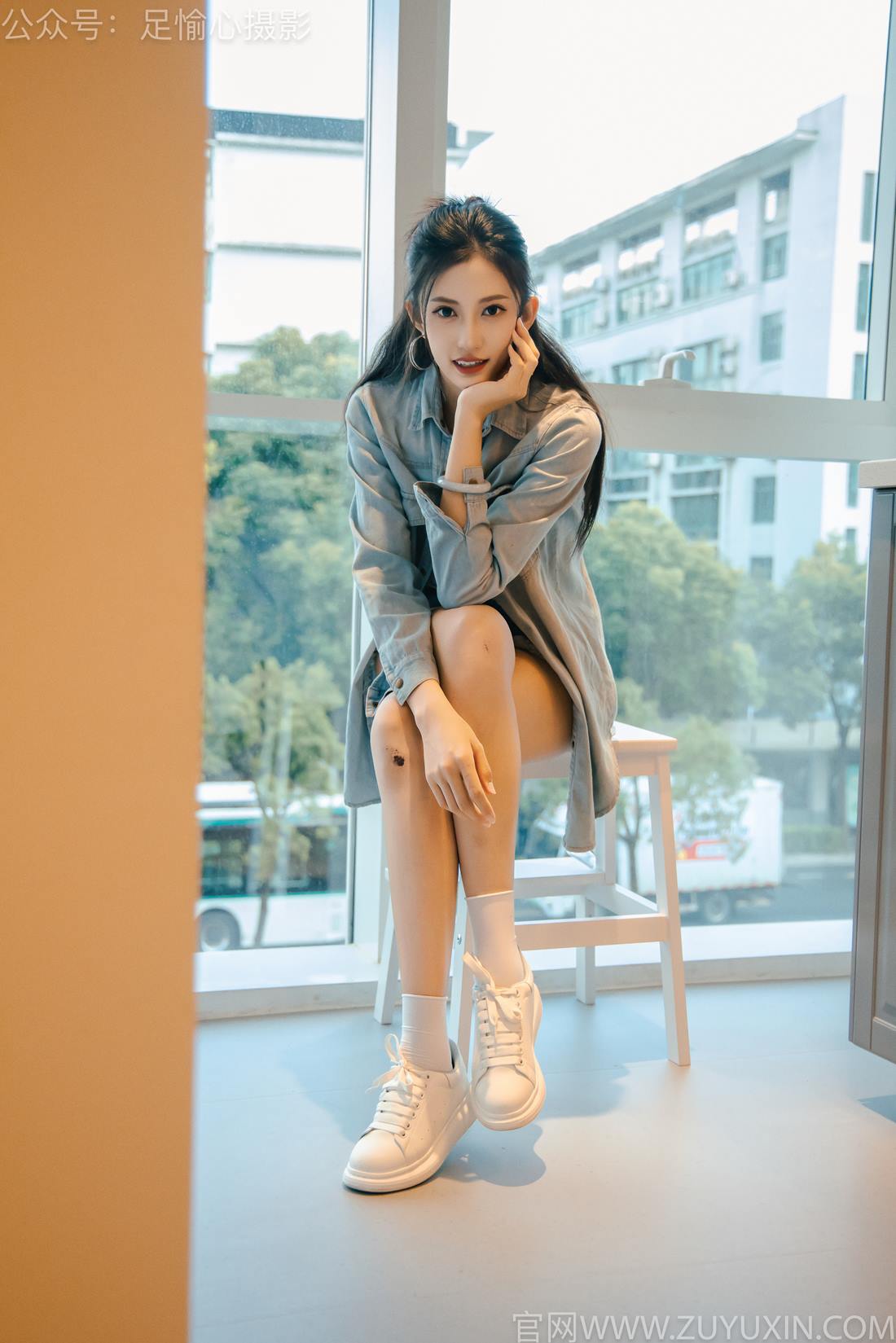 图片[58]-足愉心 NO.001 可乐（搭配：白T、牛仔短裤、板鞋、白棉袜、裸足）[96P] – 速更版-美库