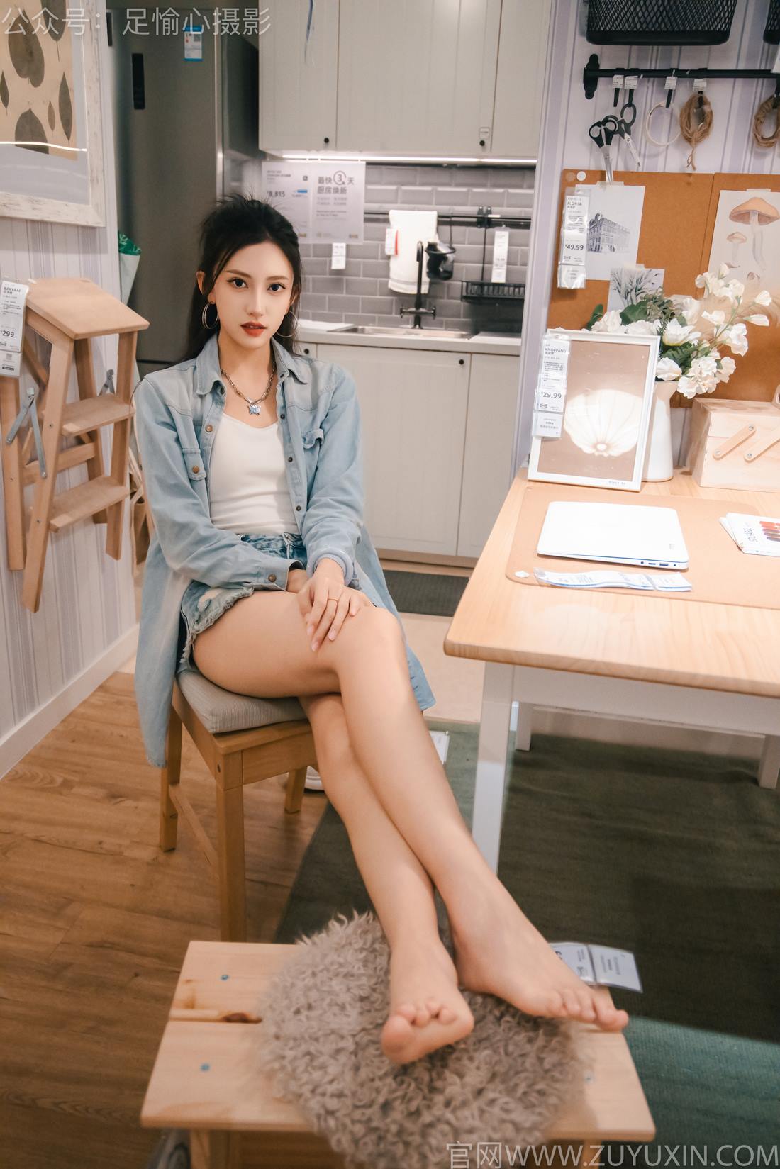 图片[90]-足愉心 NO.001 可乐（搭配：白T、牛仔短裤、板鞋、白棉袜、裸足）[96P] – 速更版-美库