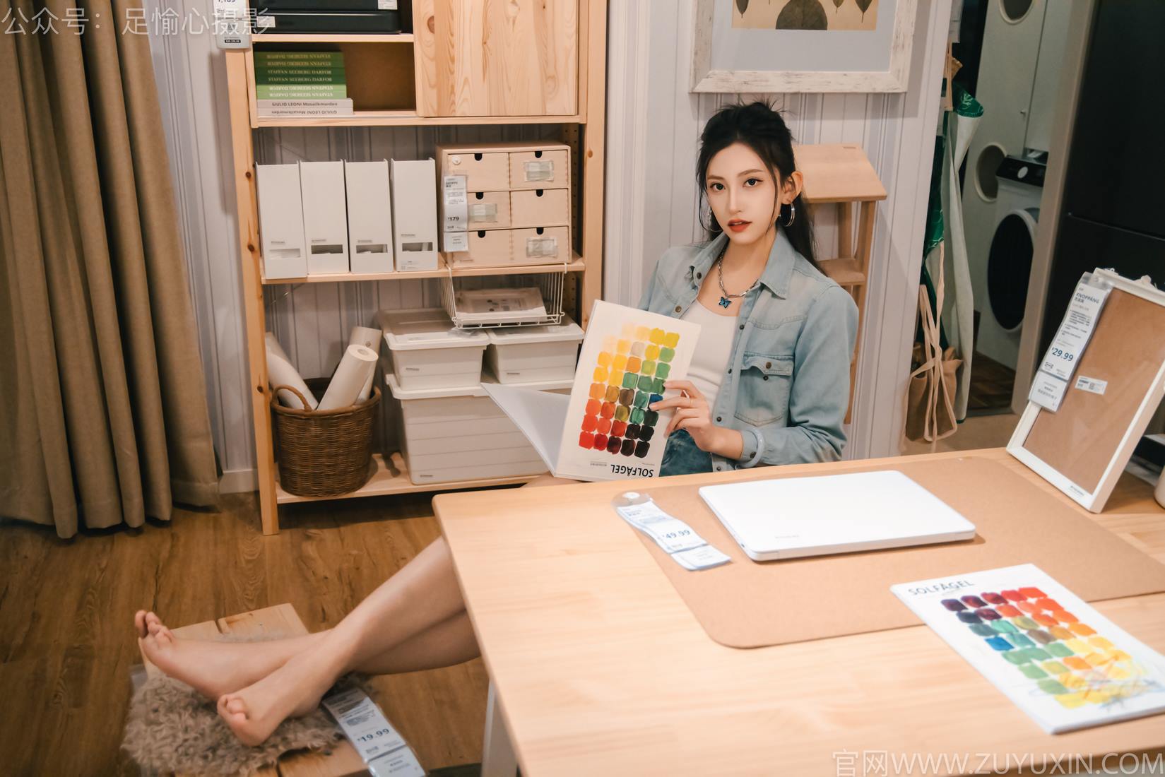 图片[92]-足愉心 NO.001 可乐（搭配：白T、牛仔短裤、板鞋、白棉袜、裸足）[96P] – 速更版-美库