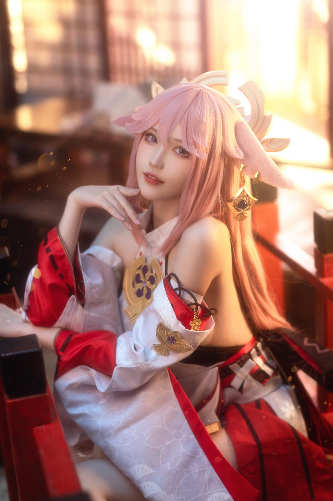 图片[10]-花兮_honoka NO.010 – 原神 八重神子[11P] – 速更版-美库