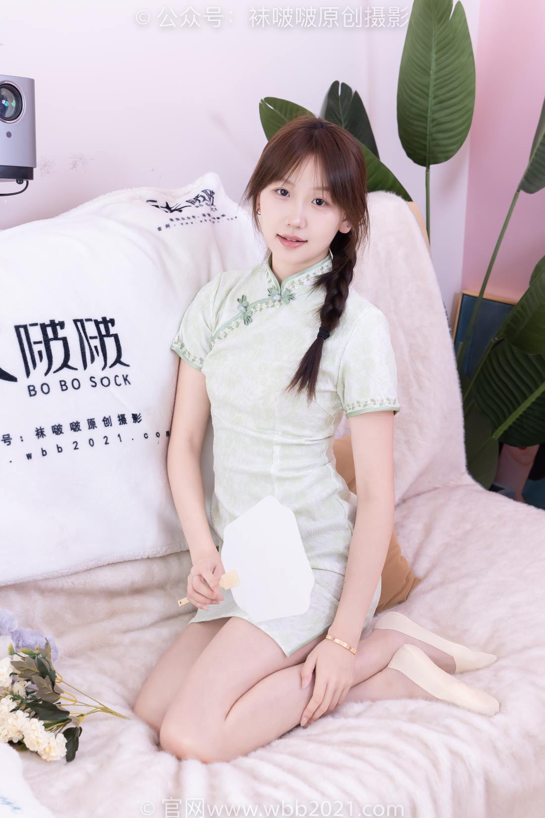图片[13]-[BoBoSocks袜啵啵]NO.577 香菜-皮鞋、平底鞋、肉色船袜、黑棉袜、旗袍[140P] – 速更版-美库