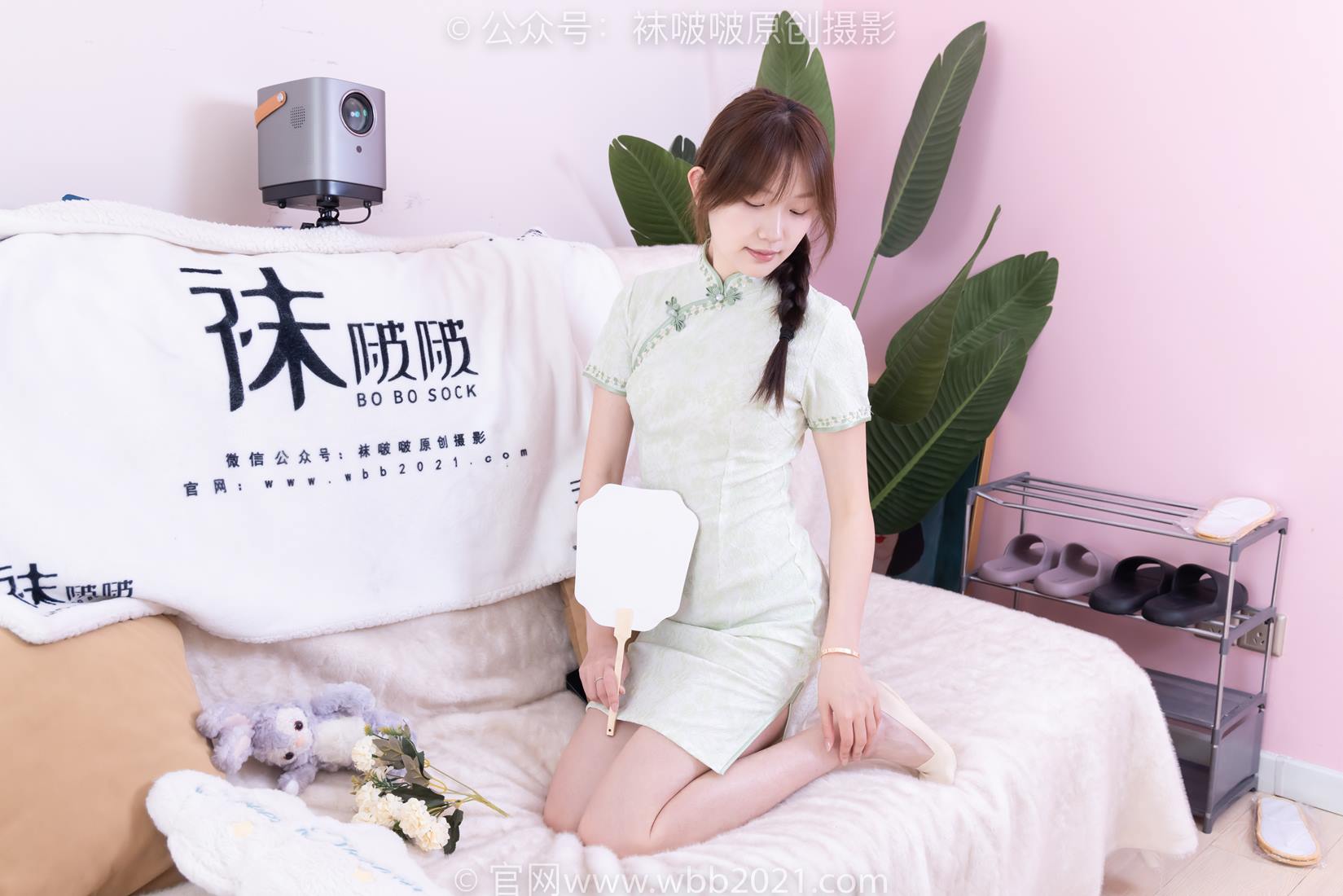 图片[16]-[BoBoSocks袜啵啵]NO.577 香菜-皮鞋、平底鞋、肉色船袜、黑棉袜、旗袍[140P] – 速更版-美库