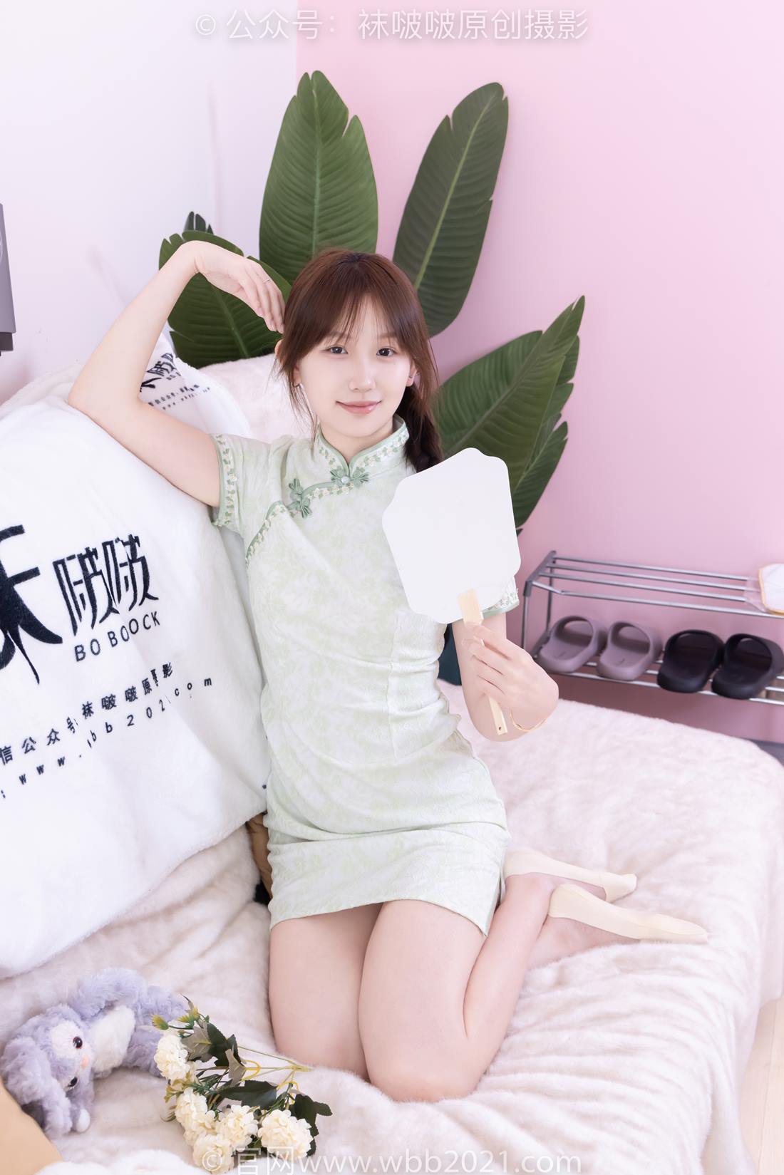 图片[21]-[BoBoSocks袜啵啵]NO.577 香菜-皮鞋、平底鞋、肉色船袜、黑棉袜、旗袍[140P] – 速更版-美库