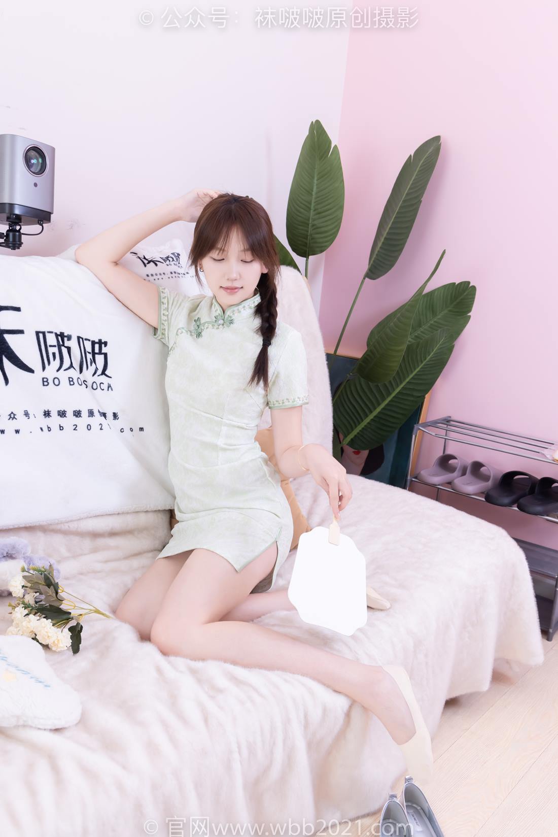 图片[25]-[BoBoSocks袜啵啵]NO.577 香菜-皮鞋、平底鞋、肉色船袜、黑棉袜、旗袍[140P] – 速更版-美库