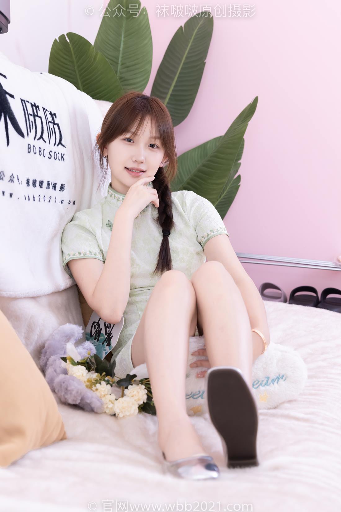 图片[28]-[BoBoSocks袜啵啵]NO.577 香菜-皮鞋、平底鞋、肉色船袜、黑棉袜、旗袍[140P] – 速更版-美库