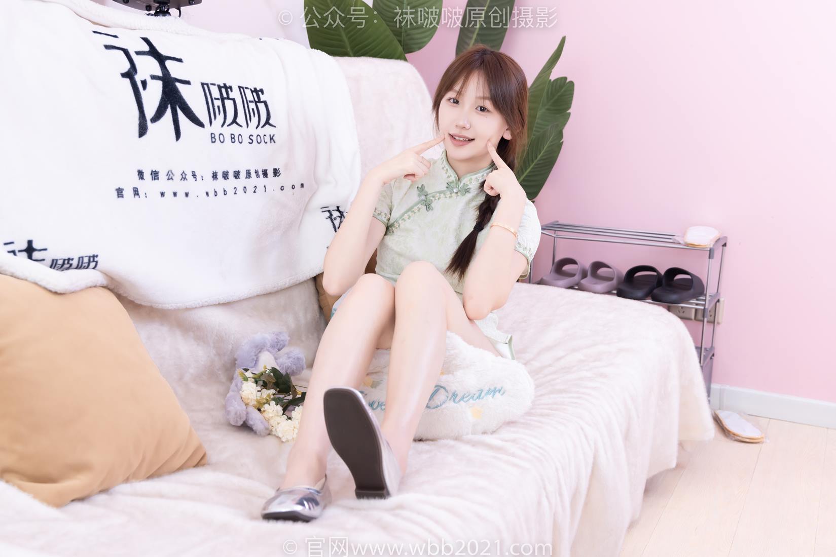 图片[41]-[BoBoSocks袜啵啵]NO.577 香菜-皮鞋、平底鞋、肉色船袜、黑棉袜、旗袍[140P] – 速更版-美库