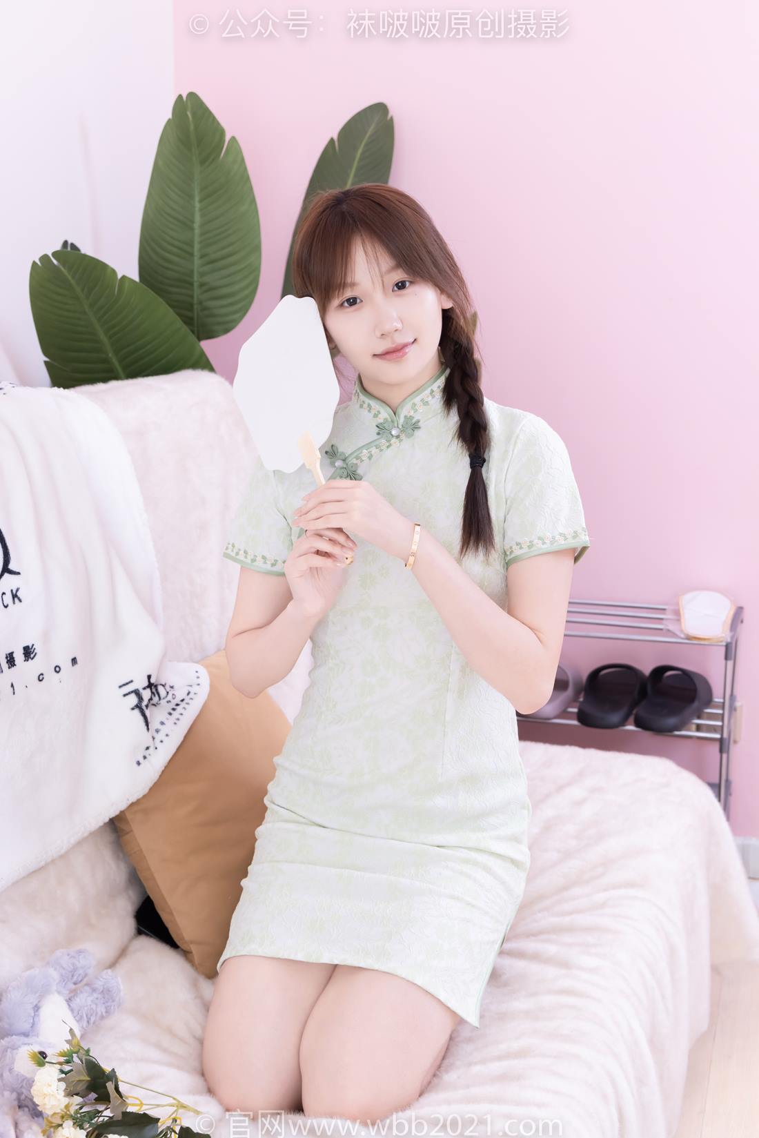 图片[45]-[BoBoSocks袜啵啵]NO.577 香菜-皮鞋、平底鞋、肉色船袜、黑棉袜、旗袍[140P] – 速更版-美库