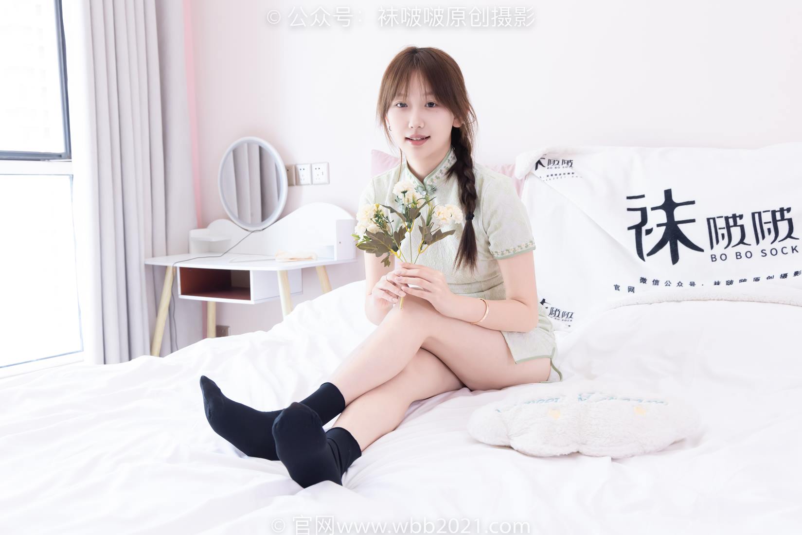 图片[60]-[BoBoSocks袜啵啵]NO.577 香菜-皮鞋、平底鞋、肉色船袜、黑棉袜、旗袍[140P] – 速更版-美库