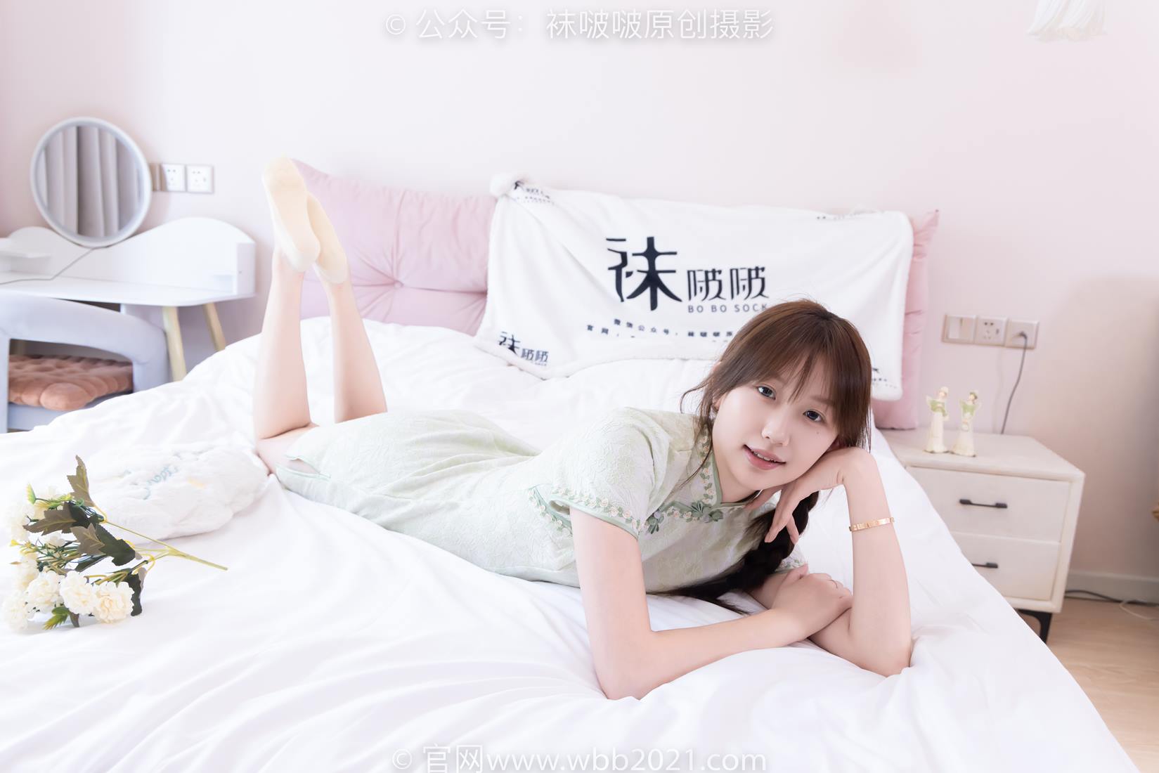 图片[66]-[BoBoSocks袜啵啵]NO.577 香菜-皮鞋、平底鞋、肉色船袜、黑棉袜、旗袍[140P] – 速更版-美库