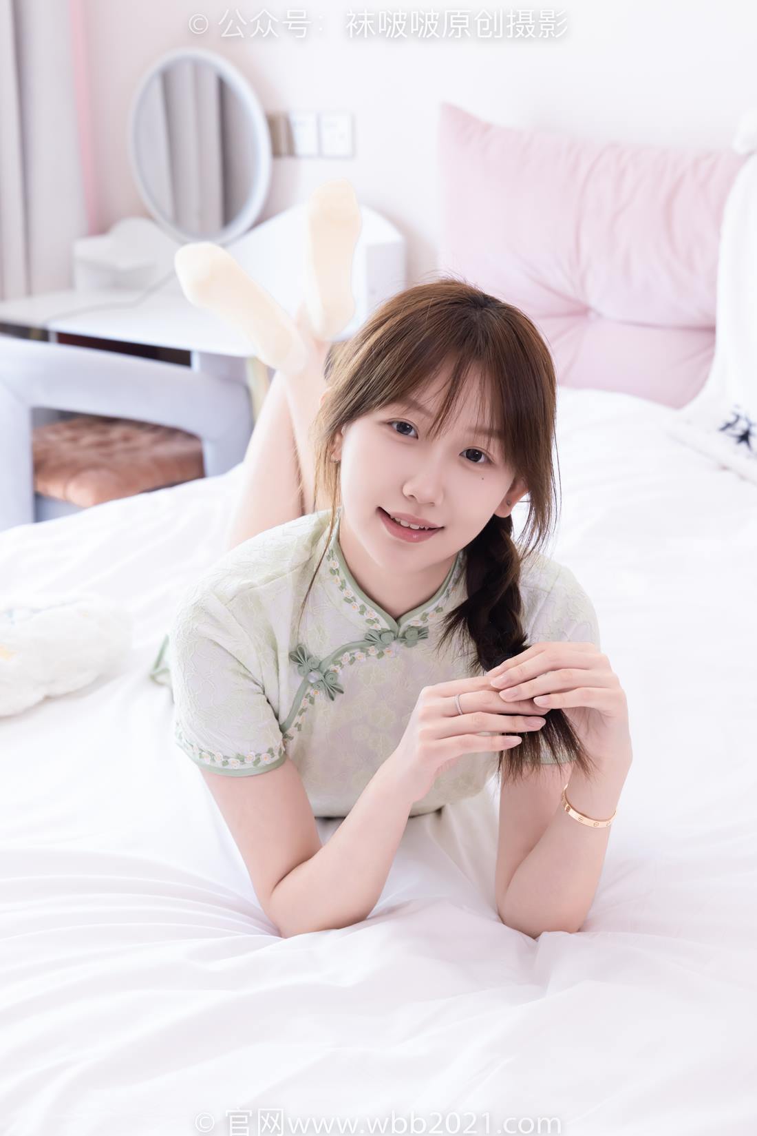 图片[70]-[BoBoSocks袜啵啵]NO.577 香菜-皮鞋、平底鞋、肉色船袜、黑棉袜、旗袍[140P] – 速更版-美库