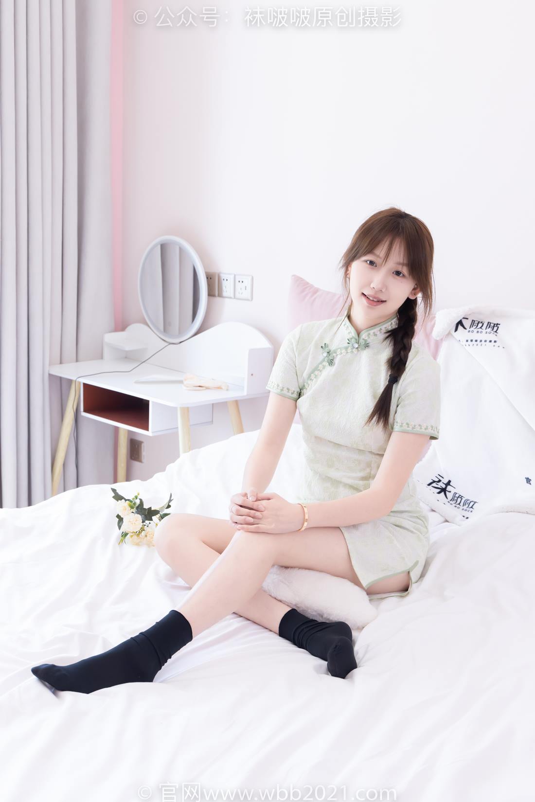 图片[73]-[BoBoSocks袜啵啵]NO.577 香菜-皮鞋、平底鞋、肉色船袜、黑棉袜、旗袍[140P] – 速更版-美库