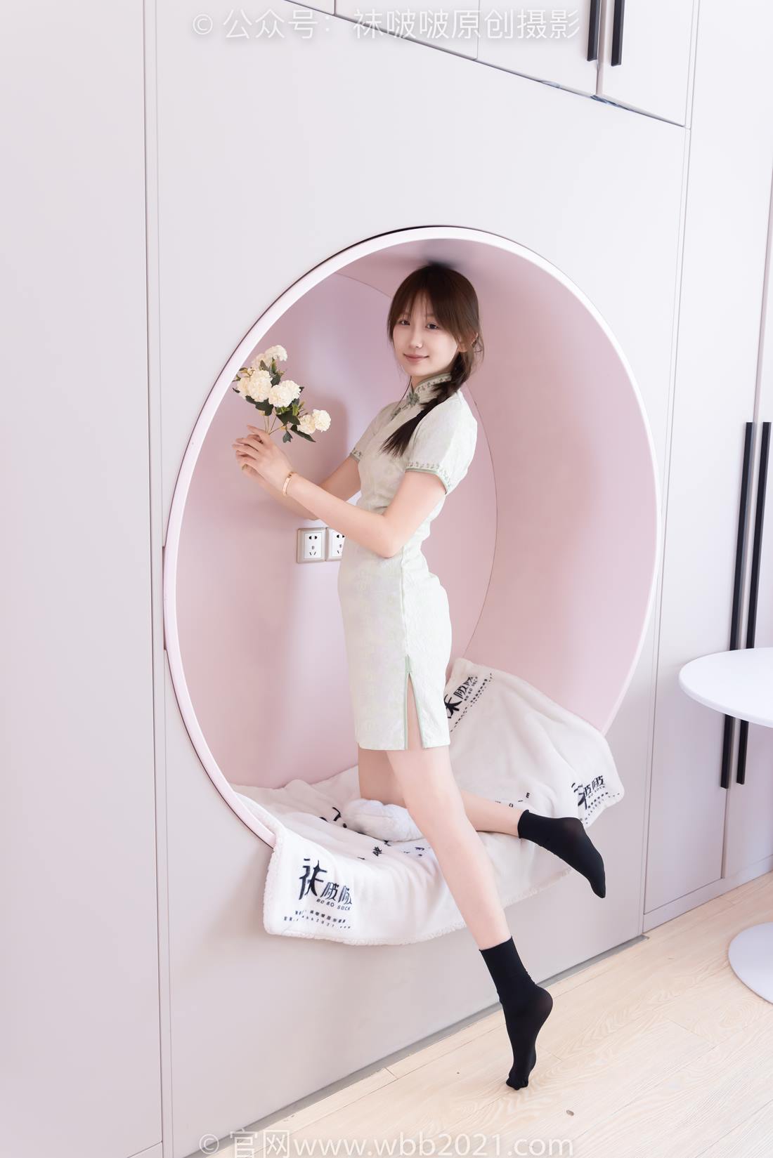 图片[81]-[BoBoSocks袜啵啵]NO.577 香菜-皮鞋、平底鞋、肉色船袜、黑棉袜、旗袍[140P] – 速更版-美库