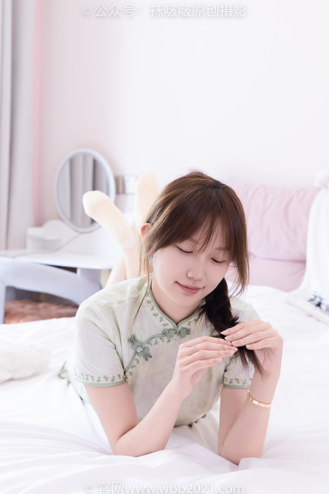 图片[85]-[BoBoSocks袜啵啵]NO.577 香菜-皮鞋、平底鞋、肉色船袜、黑棉袜、旗袍[140P] – 速更版-美库