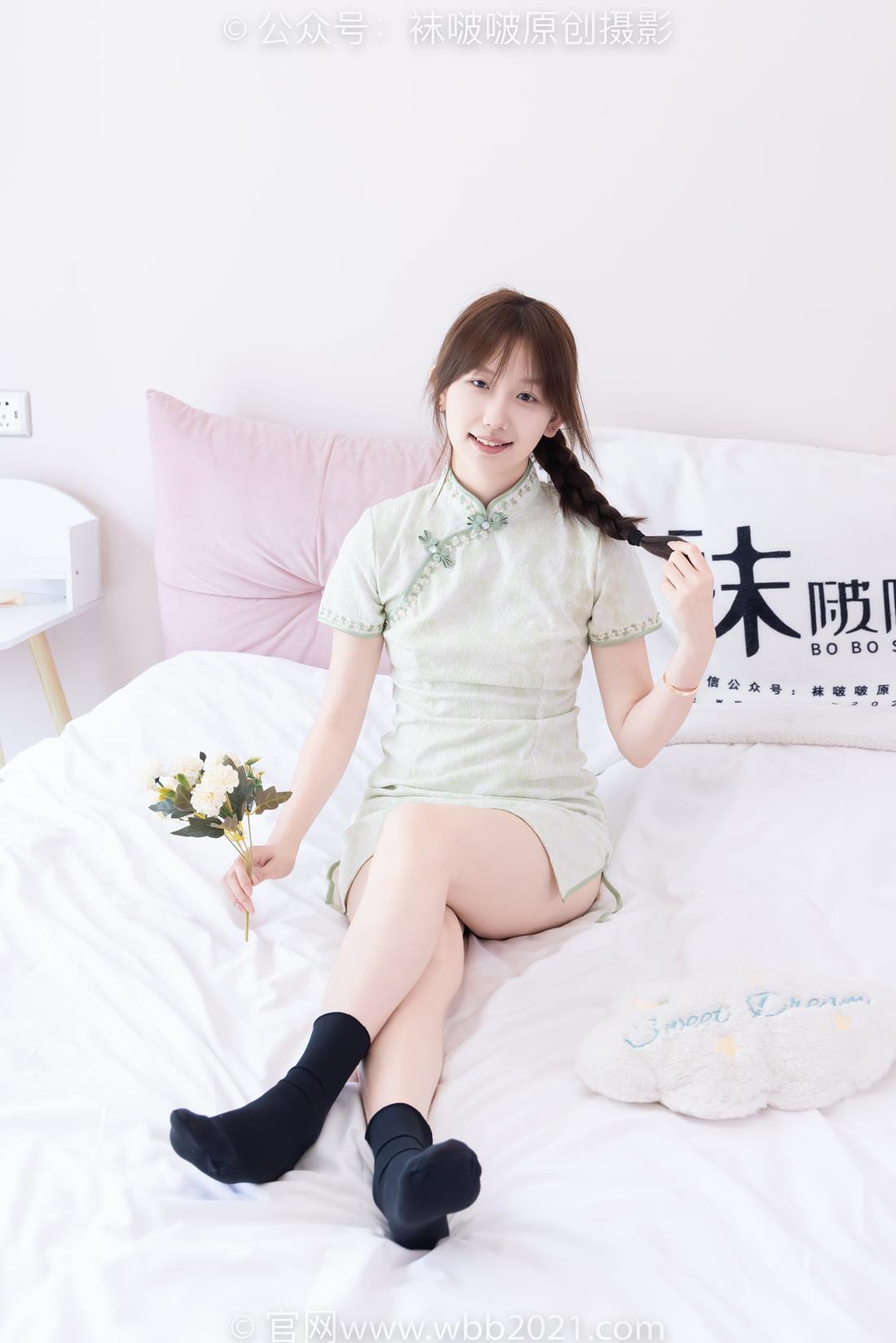 图片[90]-[BoBoSocks袜啵啵]NO.577 香菜-皮鞋、平底鞋、肉色船袜、黑棉袜、旗袍[140P] – 速更版-美库