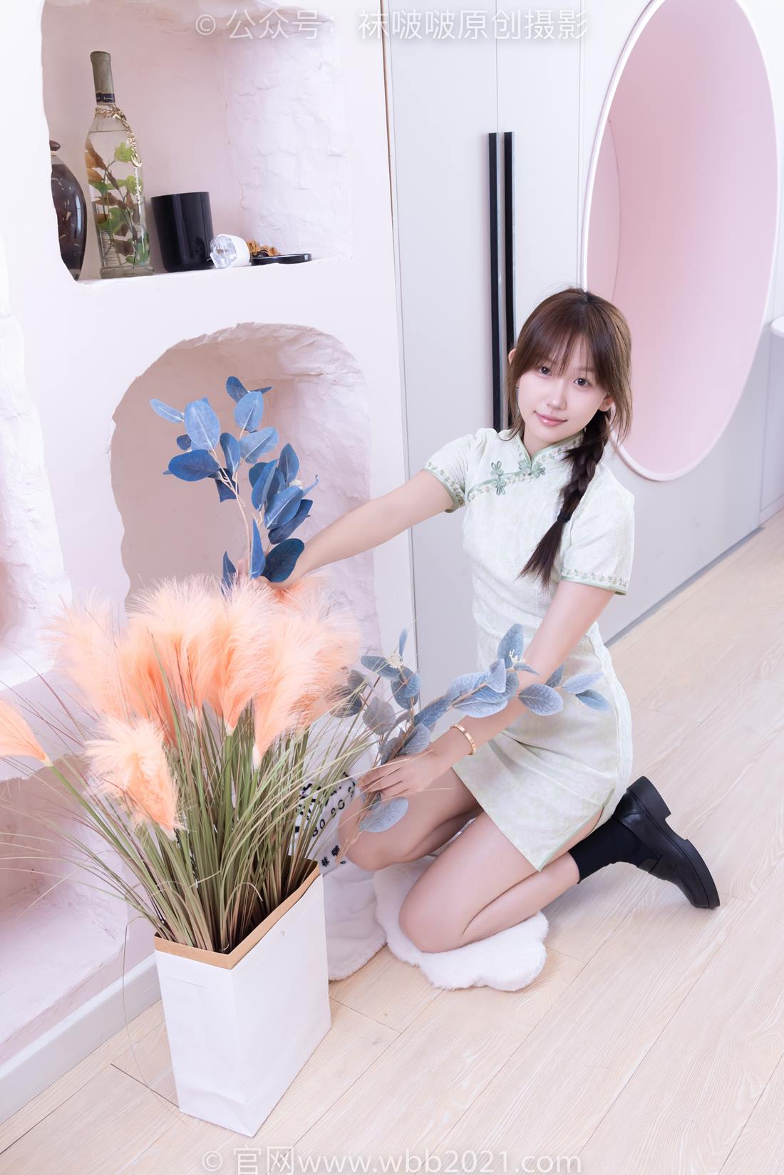 图片[134]-[BoBoSocks袜啵啵]NO.577 香菜-皮鞋、平底鞋、肉色船袜、黑棉袜、旗袍[140P] – 速更版-美库