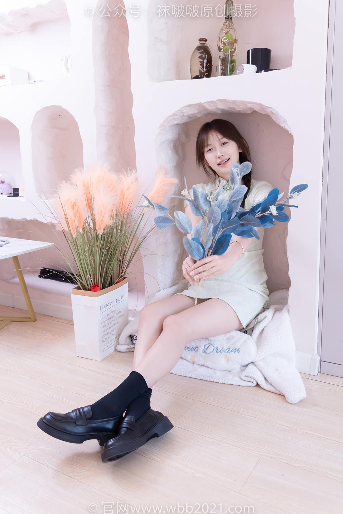 图片[138]-[BoBoSocks袜啵啵]NO.577 香菜-皮鞋、平底鞋、肉色船袜、黑棉袜、旗袍[140P] – 速更版-美库