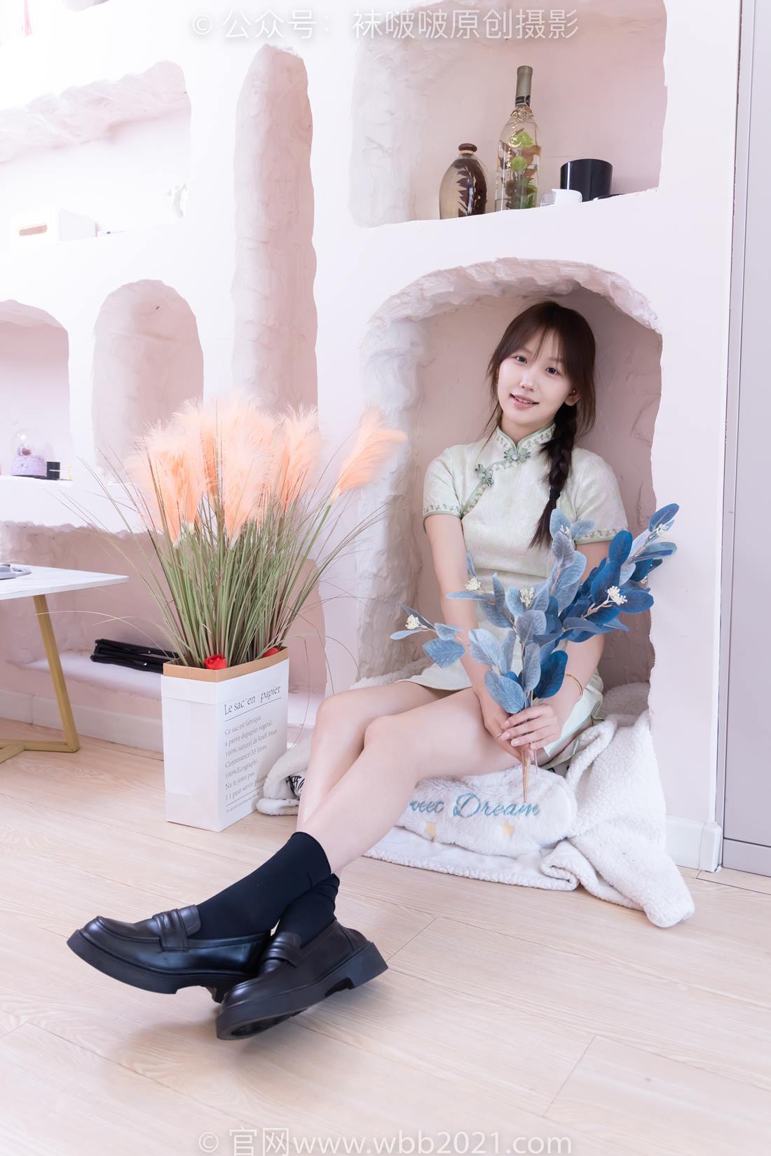 图片[141]-[BoBoSocks袜啵啵]NO.577 香菜-皮鞋、平底鞋、肉色船袜、黑棉袜、旗袍[140P] – 速更版-美库