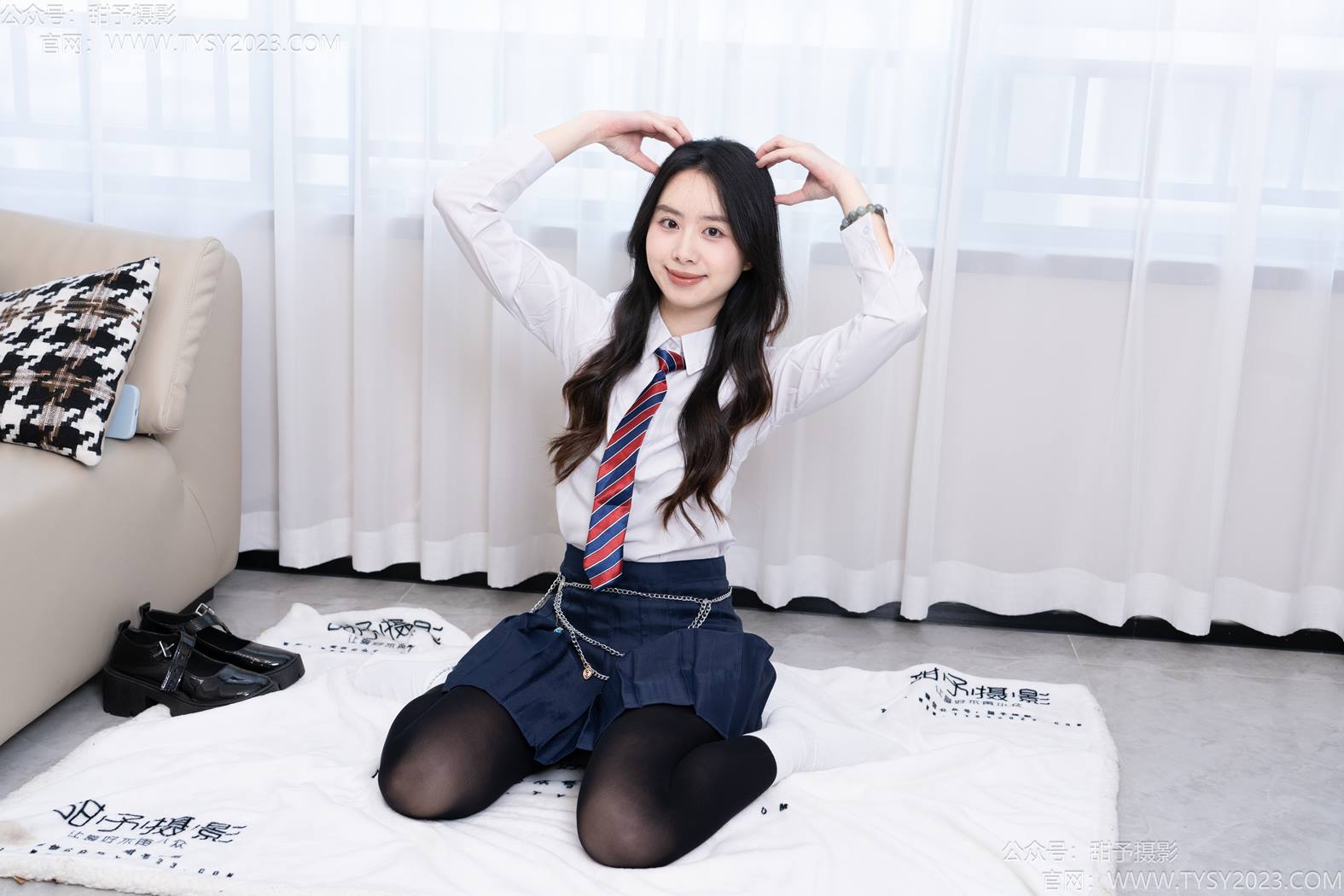 图片[27]-甜予摄影 NO.196 知知-皮鞋、高跟鞋、白棉袜、小腿袜、肉丝、黑丝[144P] – 速更版-美库